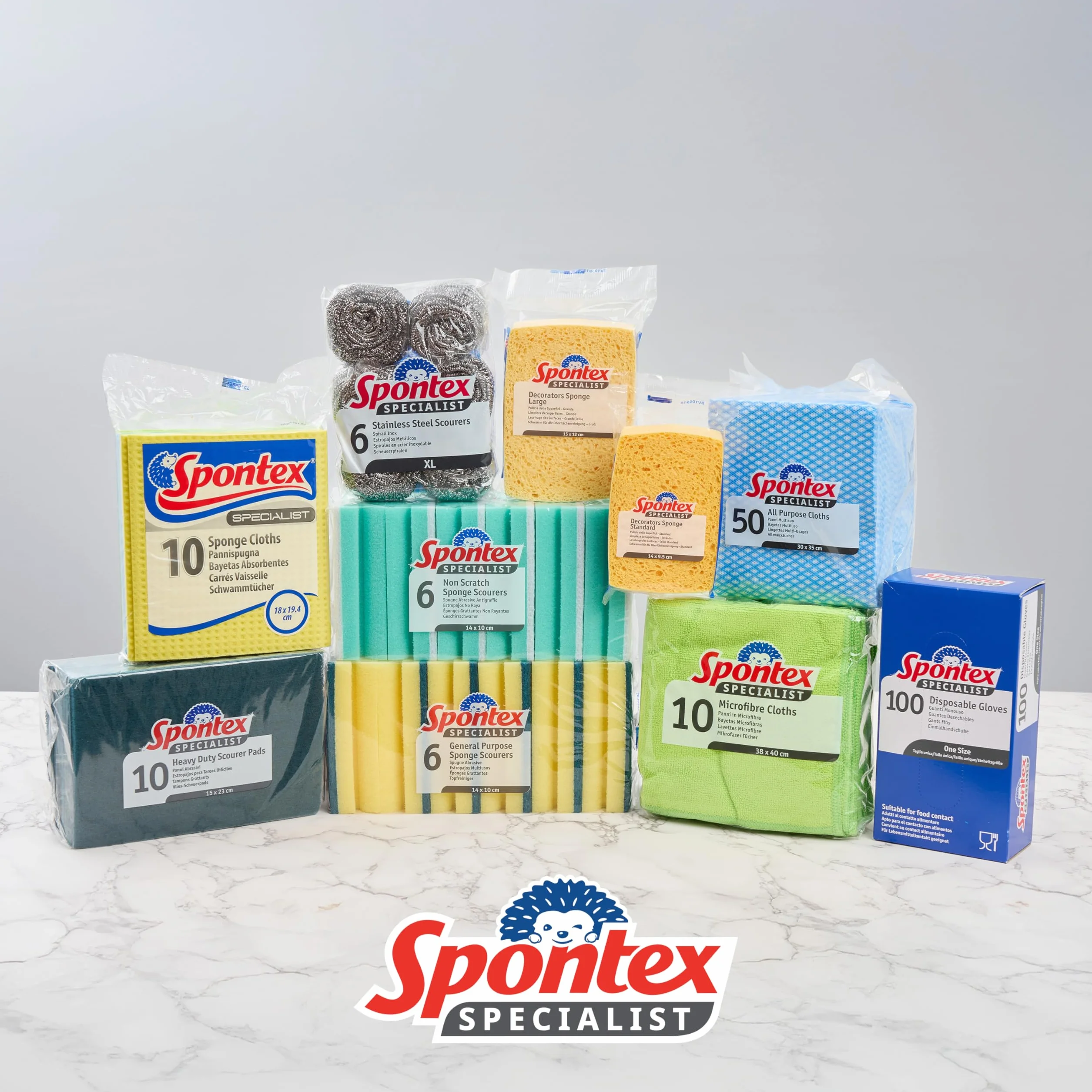 Spontex Specialist Estropajos con esponja XL Paquete de 6