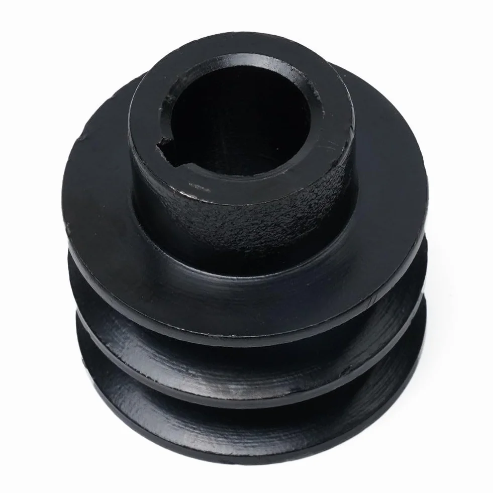Polea de correa en V doble 20 mm orificio ranura A compatible 168F 170F GX110 7HP Motor transmisión potencia