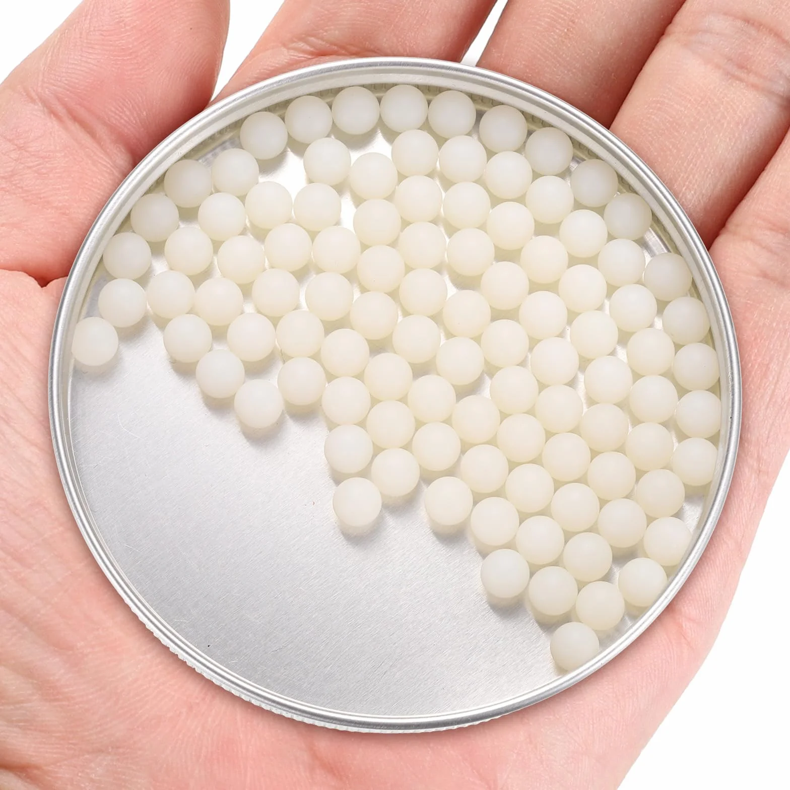 QUARKZMAN 100 Piezas Bolas Rodamiento Nylon 6 mm Plástico Sólido Precisión