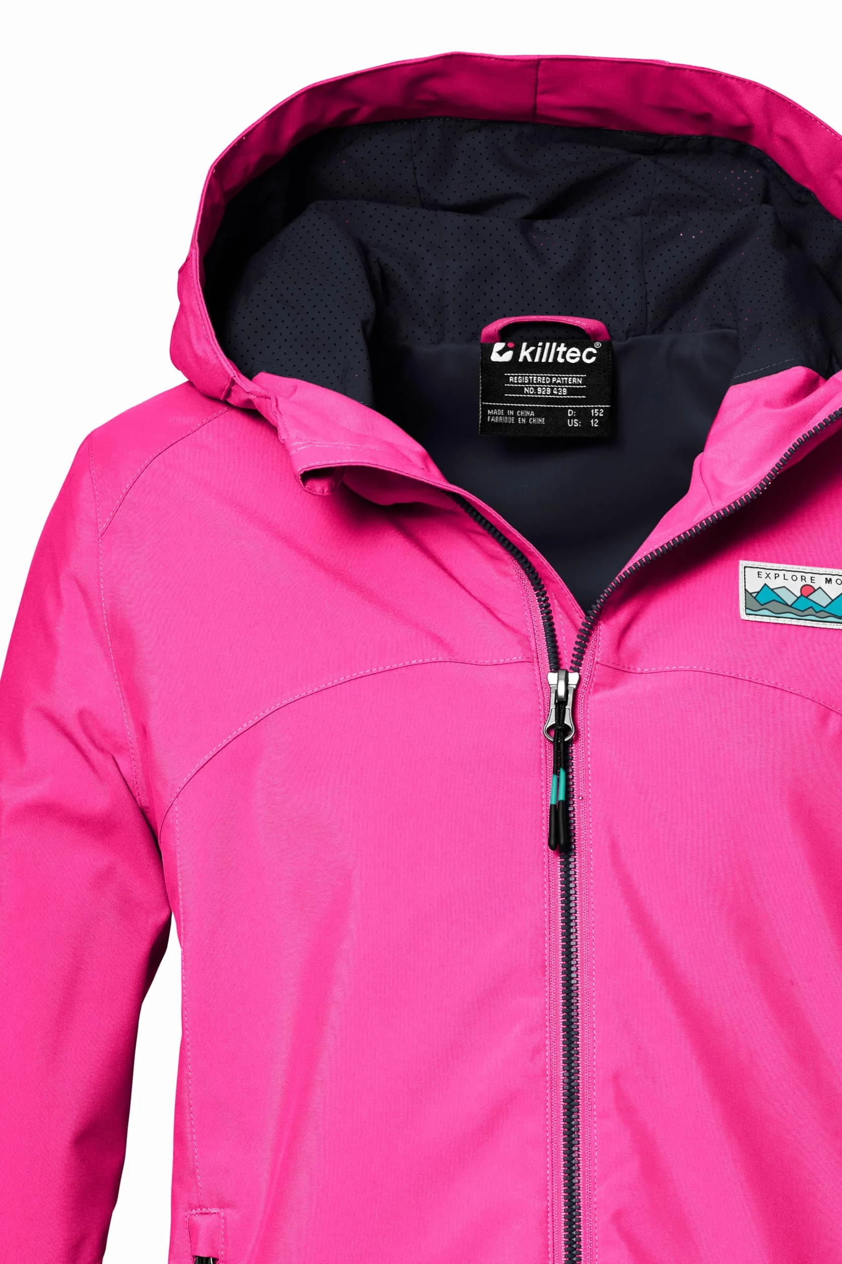 Killtec Kos 146 Grls Jckt Chaqueta funcional impermeable/chaqueta impermeable con capucha Niñas