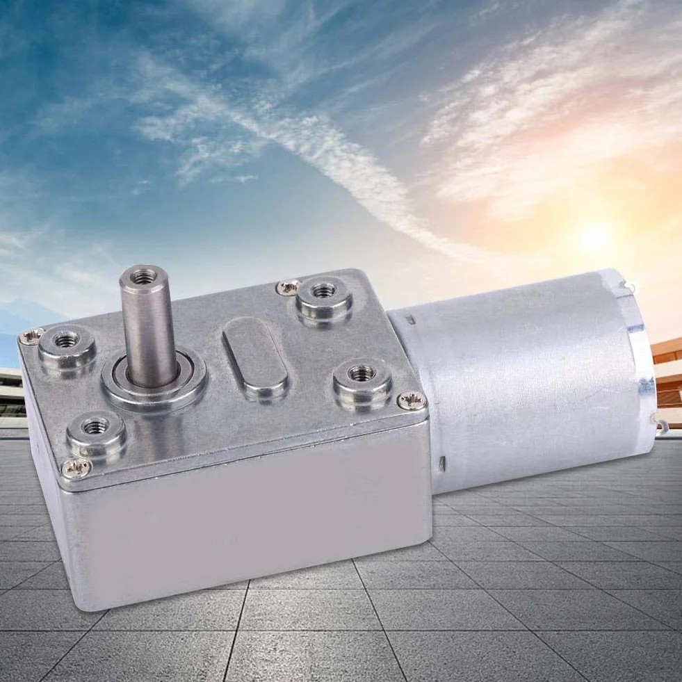 Motor de engranaje helicoidal DC12V 30RPM gran torsión para múltiples propósitos