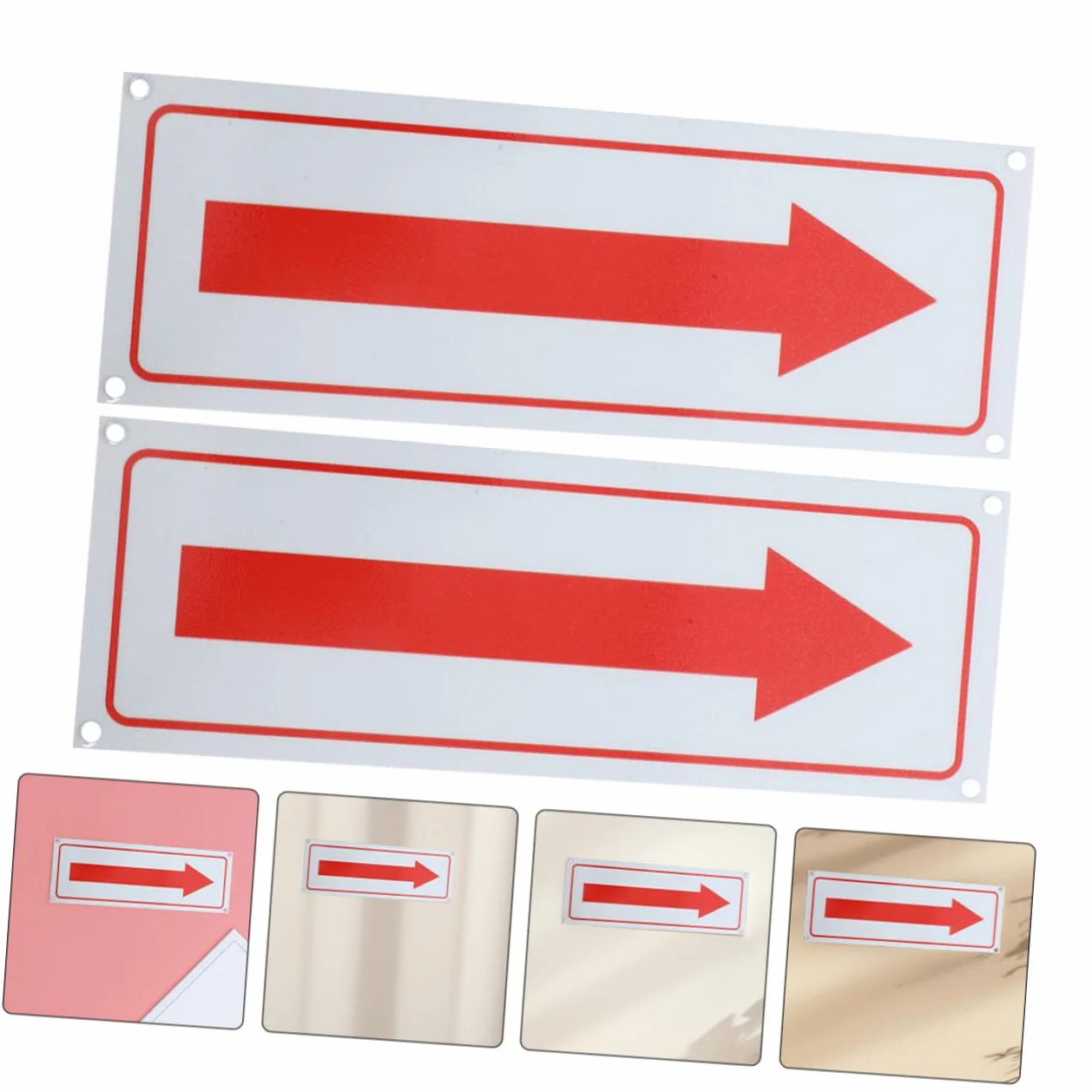 CHILDWEET Señal de Flecha de Aluminio para Fábricas y Almacenes, Paquete de 2 Piezas