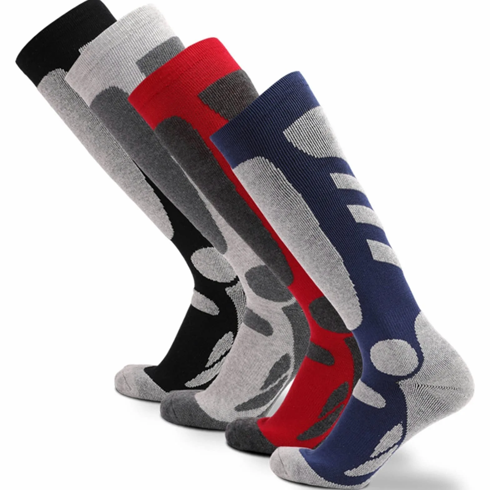 Calcetines deportivos resistentes al aire libre Regiones alpinas al aire libre espesadas TUBO LONG TUBO Calcetines de esquí caliente Mujeres Hombres Ciclismo Calcetines ( Color : 3 , Size : 37-45 )
