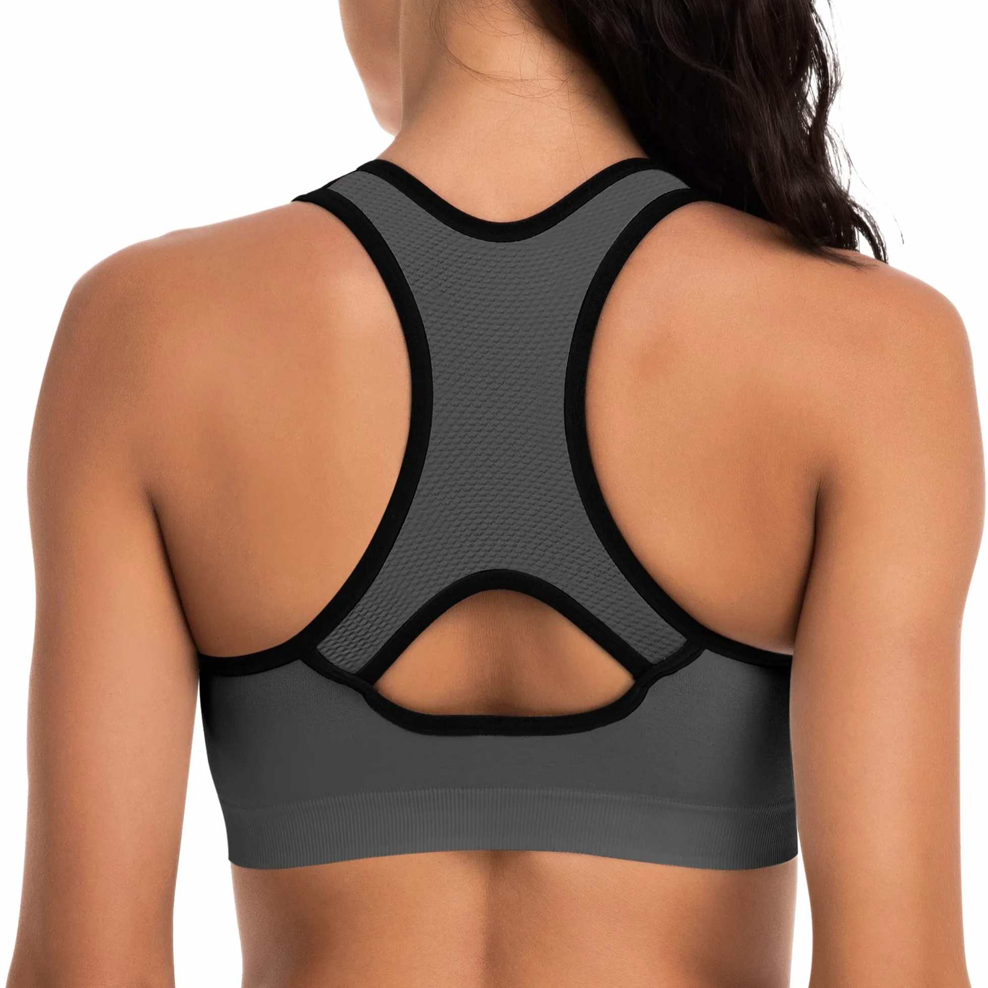 Sujetadores Deportivos de Espalda Cruzada para Mujer con Almohadillas, Camisetas sin Mangas atléticas de Alto Impacto para Yoga y Entrenamiento