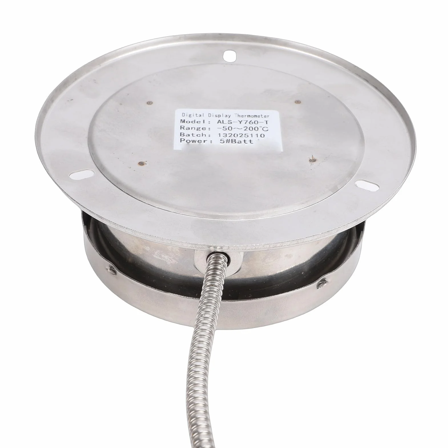 Termómetro Digital Sonda Roscada 2 M Acero Inoxidable -50 a 200 ℃ Industrial Tuberías