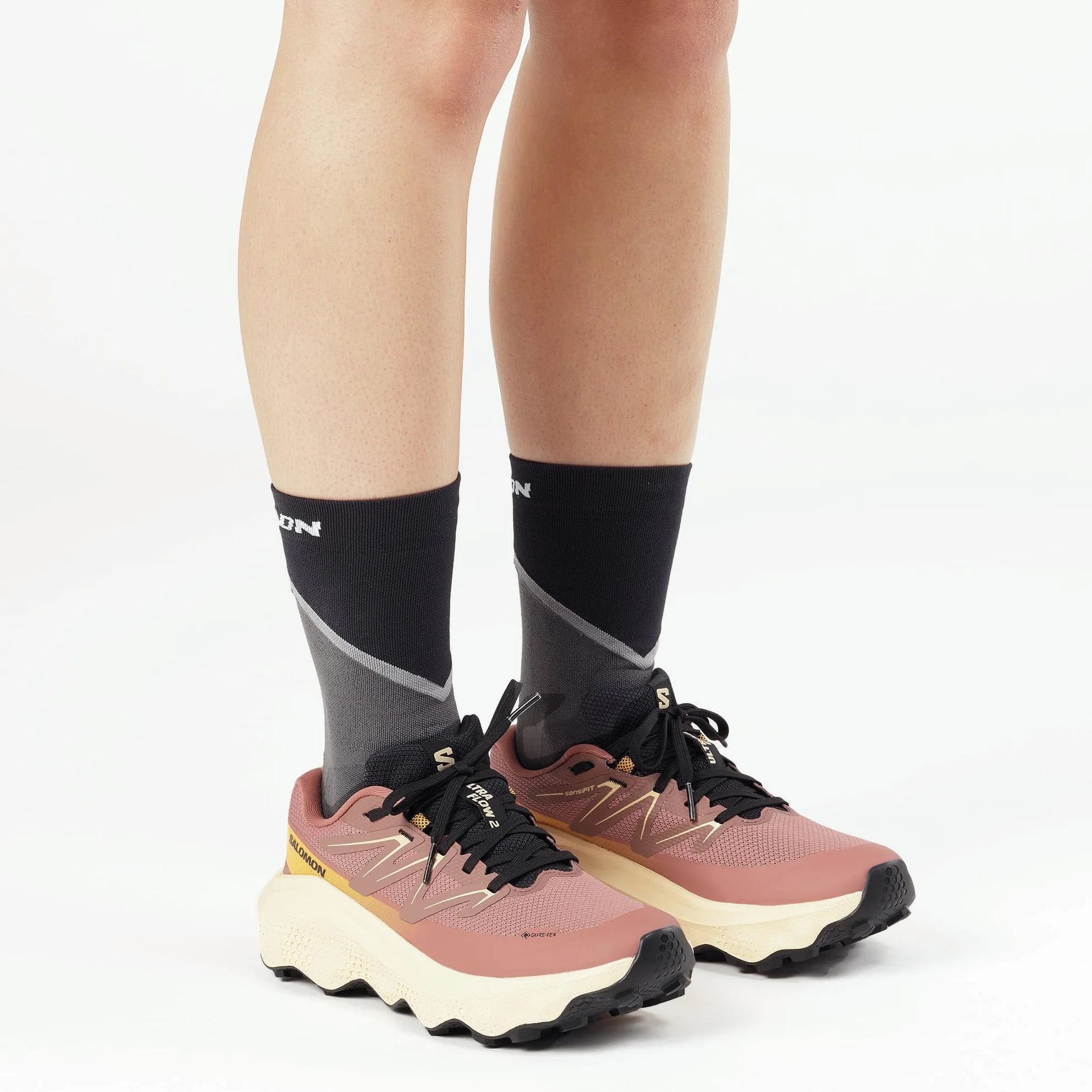 Salomon Ultra Flow Gore-Tex Impermeables Zapatillas de Senderismo, Mujer