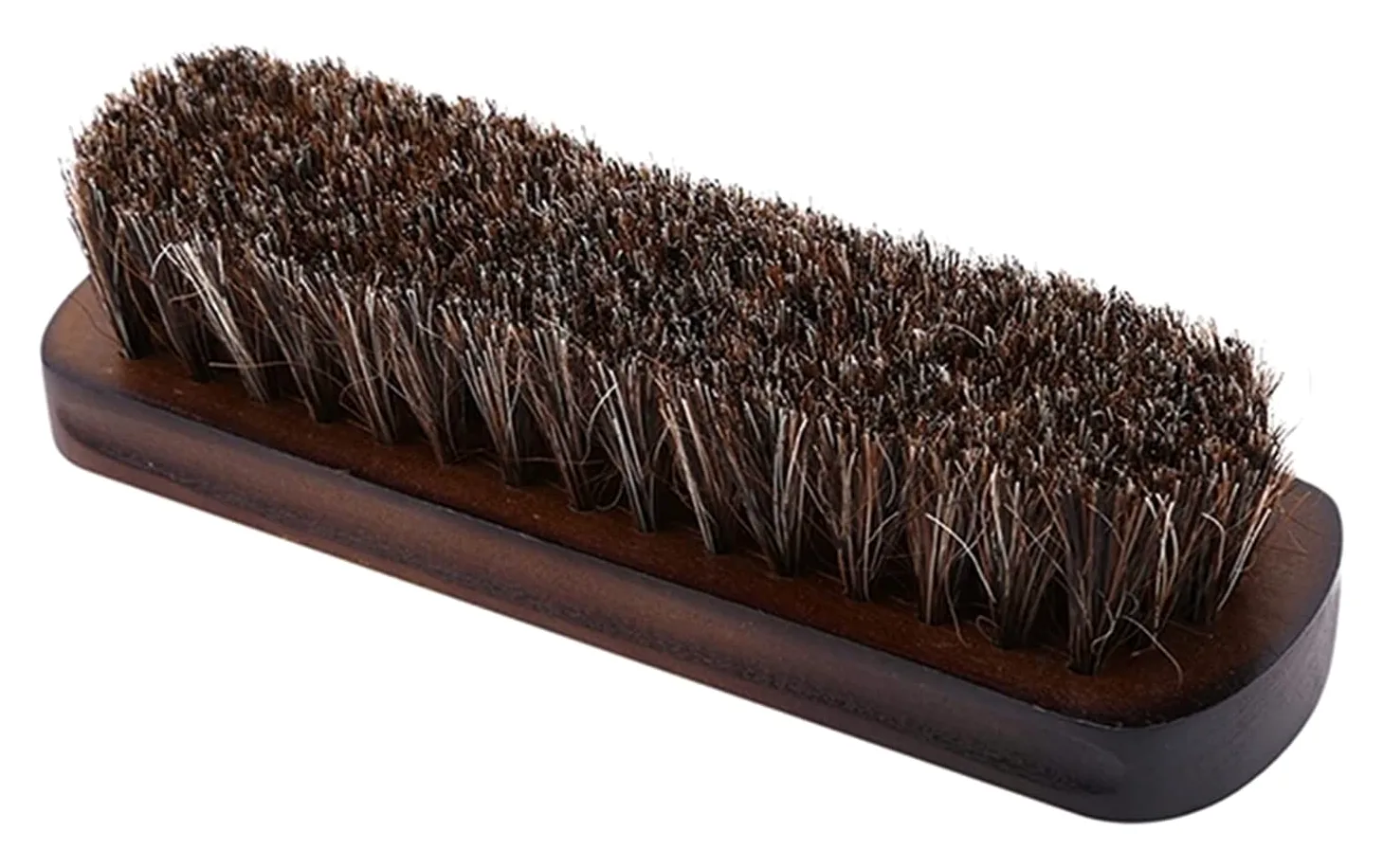 Cepillo for Zapatos, Limpieza del hogar Cepillo for Zapatos de Crin Multifuncional Mango de Madera Pulida Cepillo for Botas Suaves de Cuero Natural