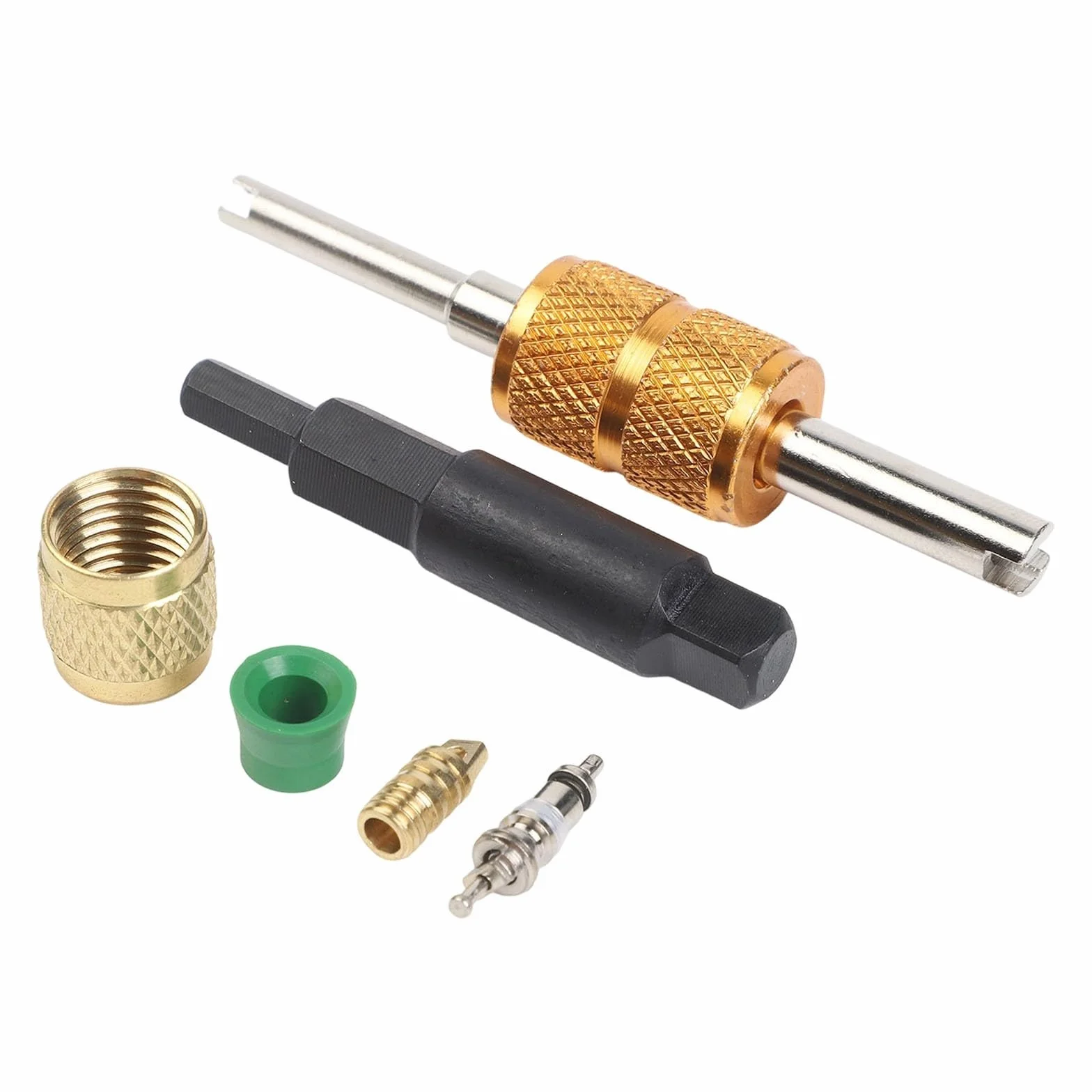 HVAC Kit de extracción de núcleo de válvula con removedor e instalador, llaves dobles para R22 R12 R407 R410
