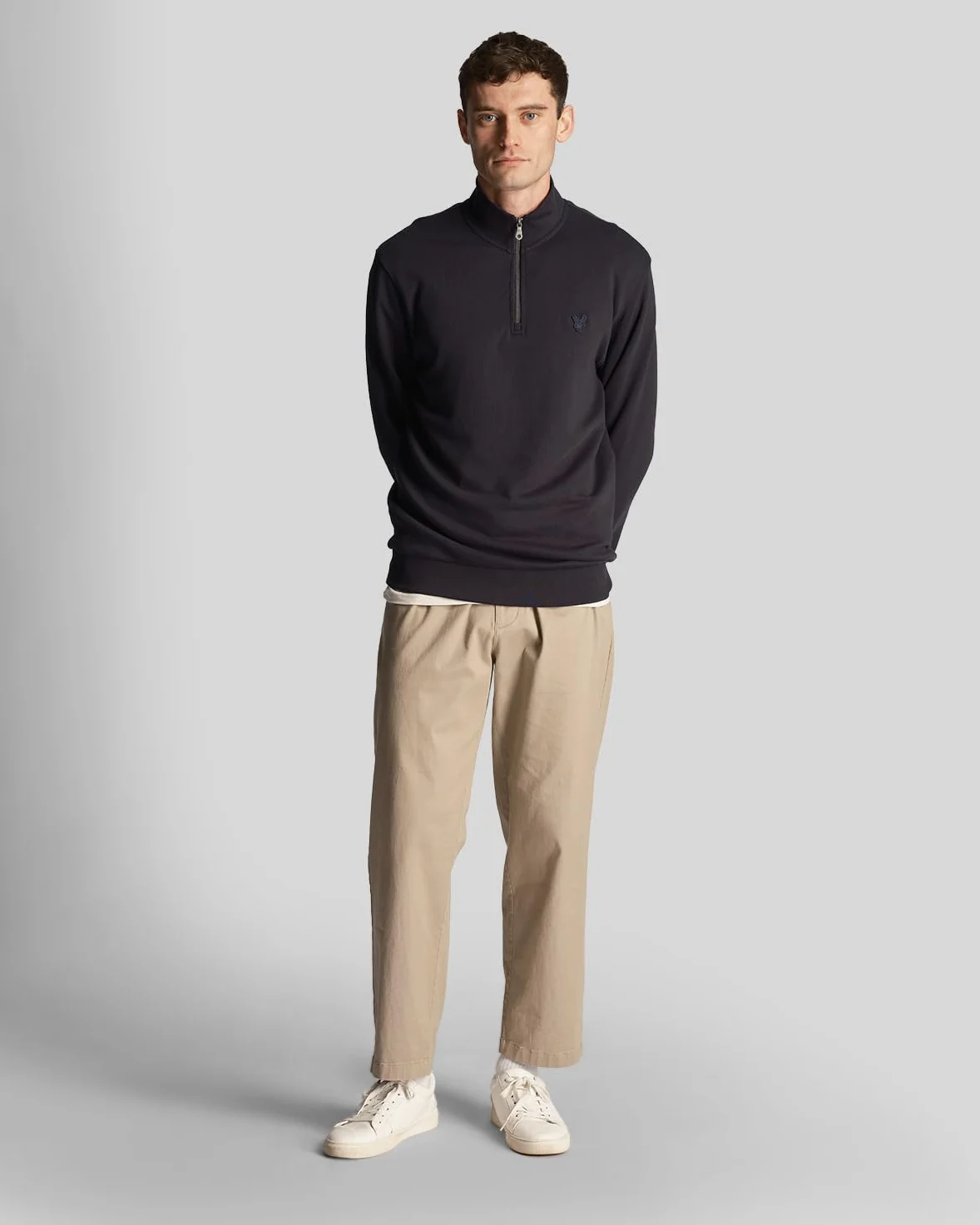 Lyle & Scott Tonal Eagle - Sudadera con cremallera para hombre