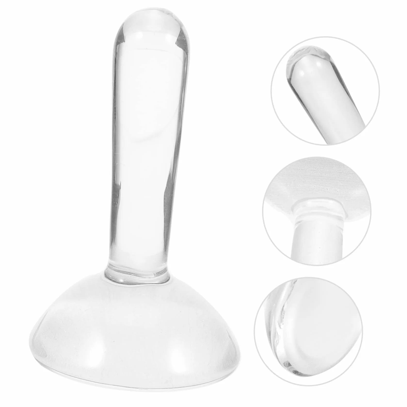 LALAFINA Mortero para Moler Pintura al Óleo y Acuarela Varilla Mezcladora de Vidrio Ergonómica