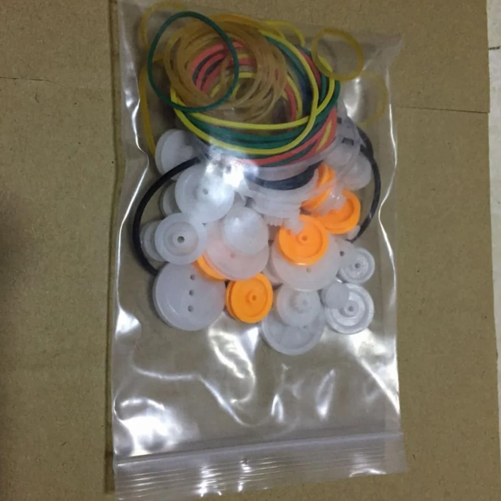 Juego de 84 correas de transmisión de goma elástica ABS para motor