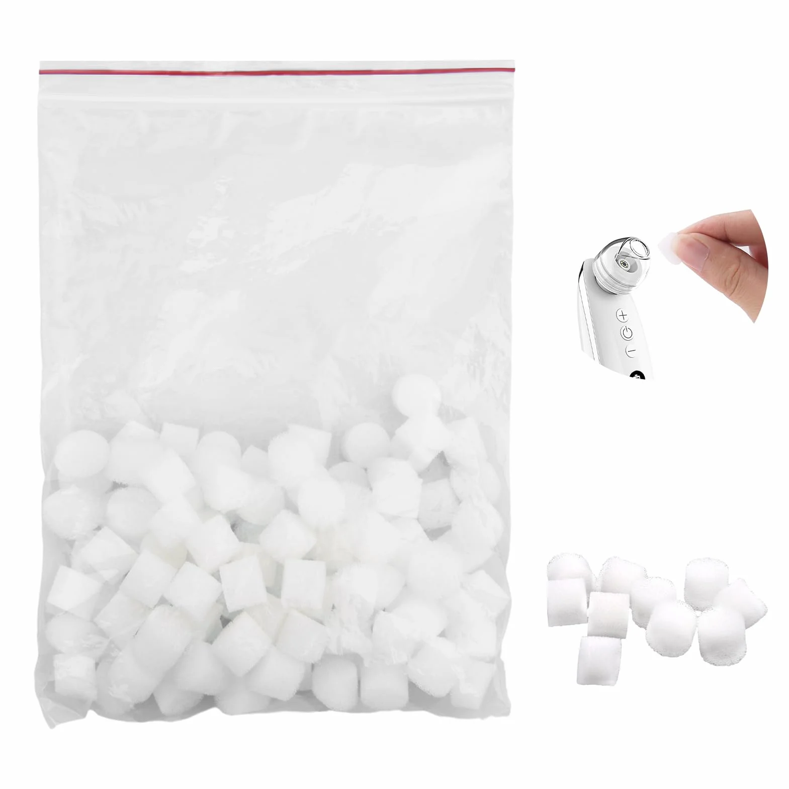 Filtro de algodón para aspirador nasal, accesorios de repuesto, almohadillas redondas