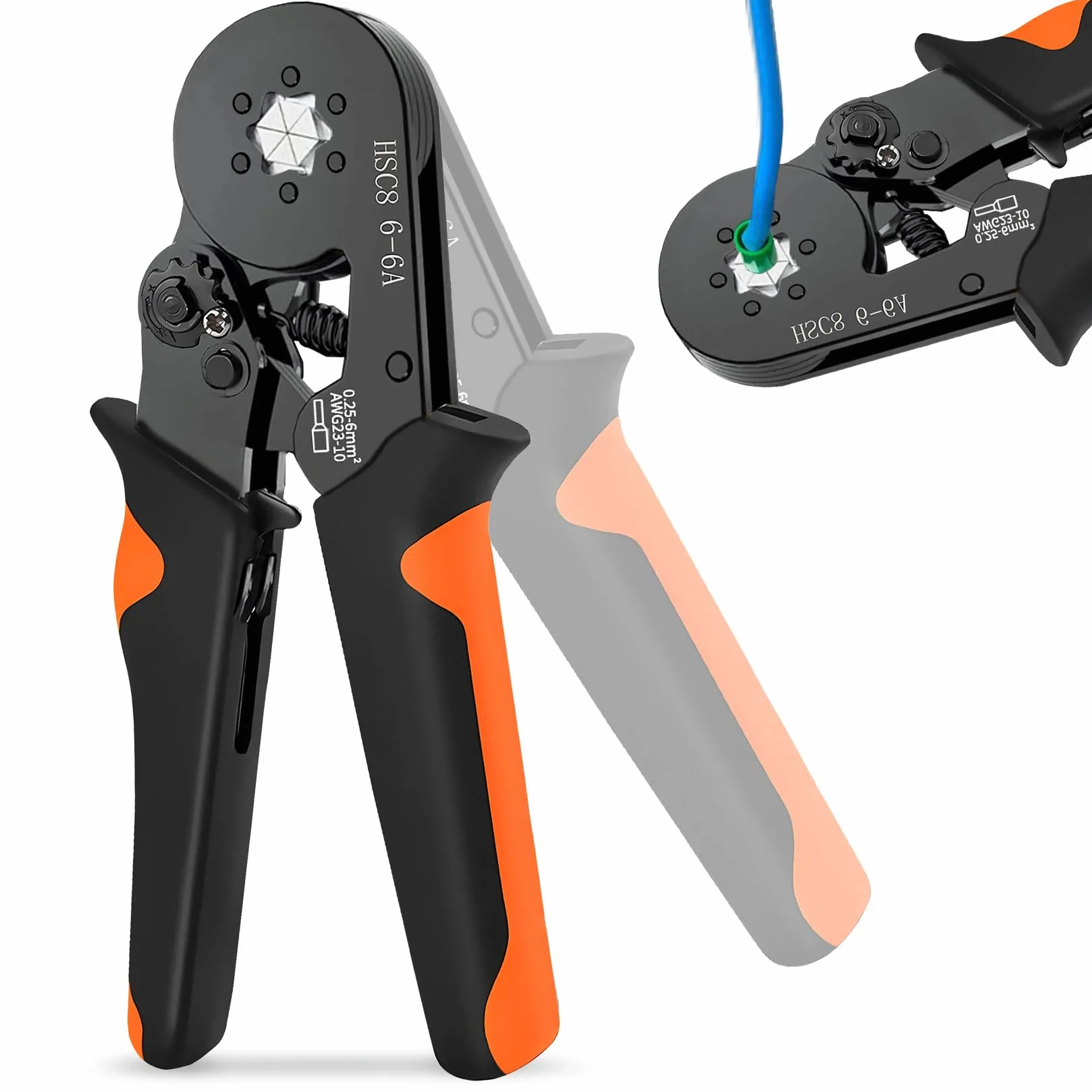Idota Crimpadora 0.25-6mm² Terminales Electricos Hexagonales Punteras
