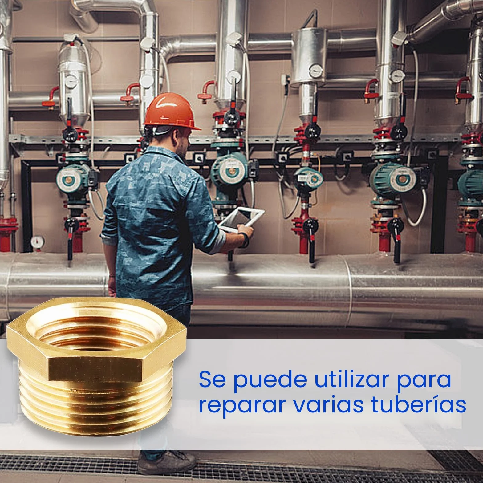 Reductor de latón adaptador 1/2 a 1/4 pulgada rosca macho hembra Ø20mm x Ø12mm accesorio tuberías agua