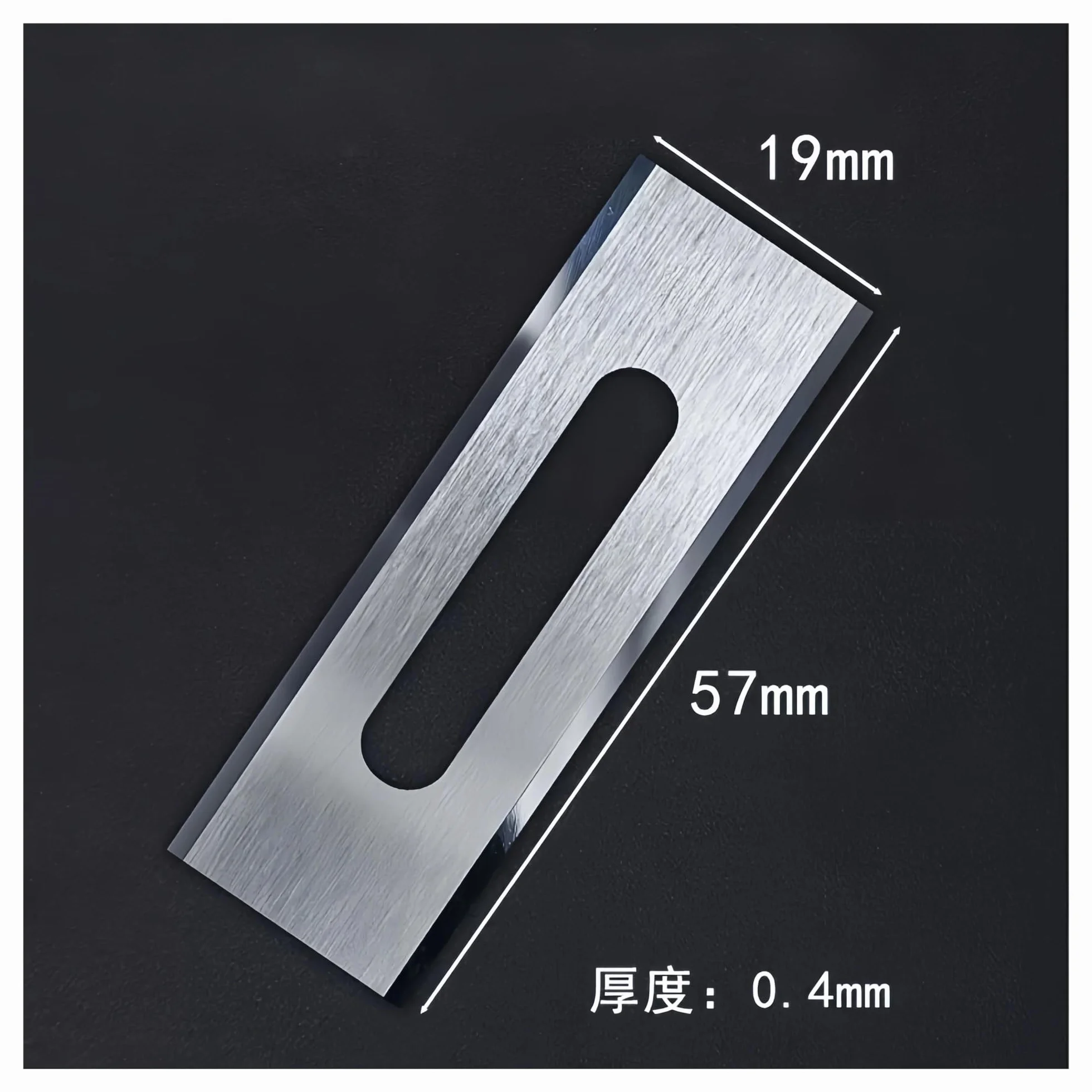 SK2 57x19x0,4mm hoja de tres agujeros de doble filo para soporte de cinta de aluminio y cobre