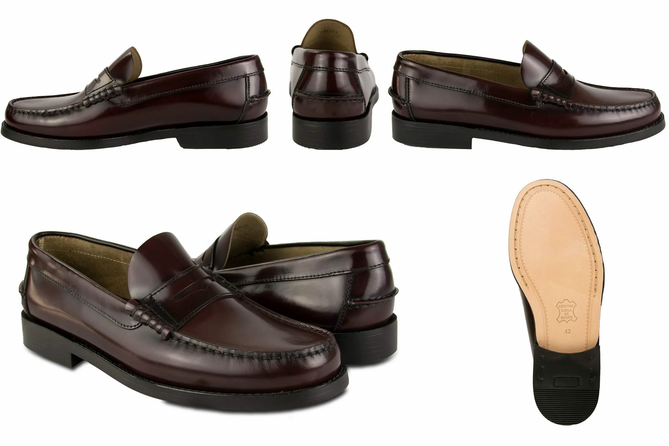 Zerimar Castellanos para Hombres Casuales | Zapatos Mocasines Antifaz Hombre | Mocasines para Hombre Piel | Zapatos Castellanos Mocasin Hombre | Fabricados en España