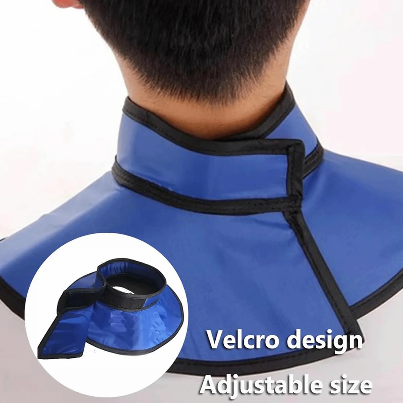 esmen Chaleco de Plomo Collar Equivalente a Plomo de 0,35/0,5 mmPb, diseño Autoadhesivo, Collar Envolvente de protección contra Rayos X, Collar Protector para Laboratorios hospitalarios
