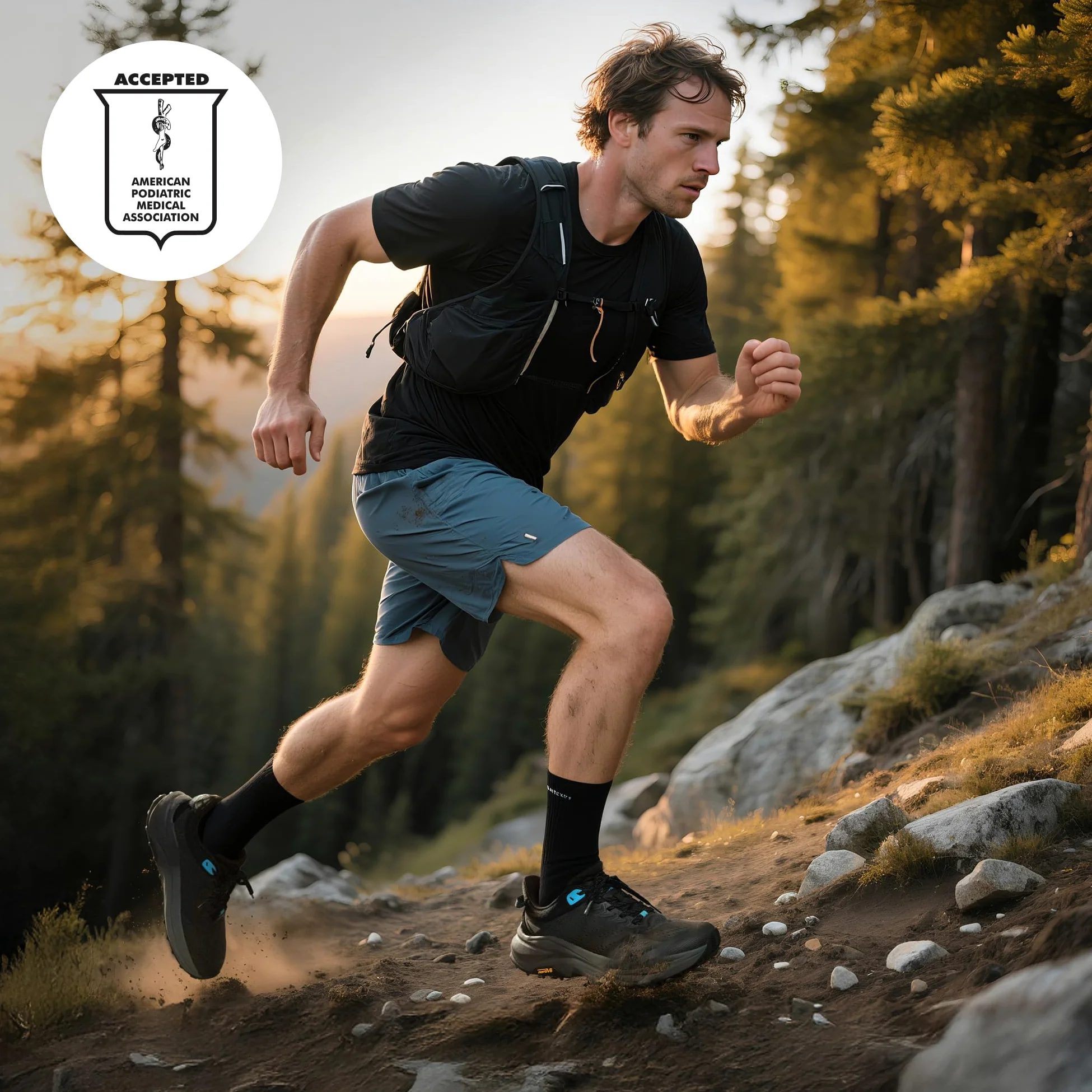 NORTIV 8 Zapatillas Trail Running Hombre con Punta Ancha Zapatillas Trekking Ligero y Transpirable con Plantilla de Soporte para Arco Suela Antideslizante