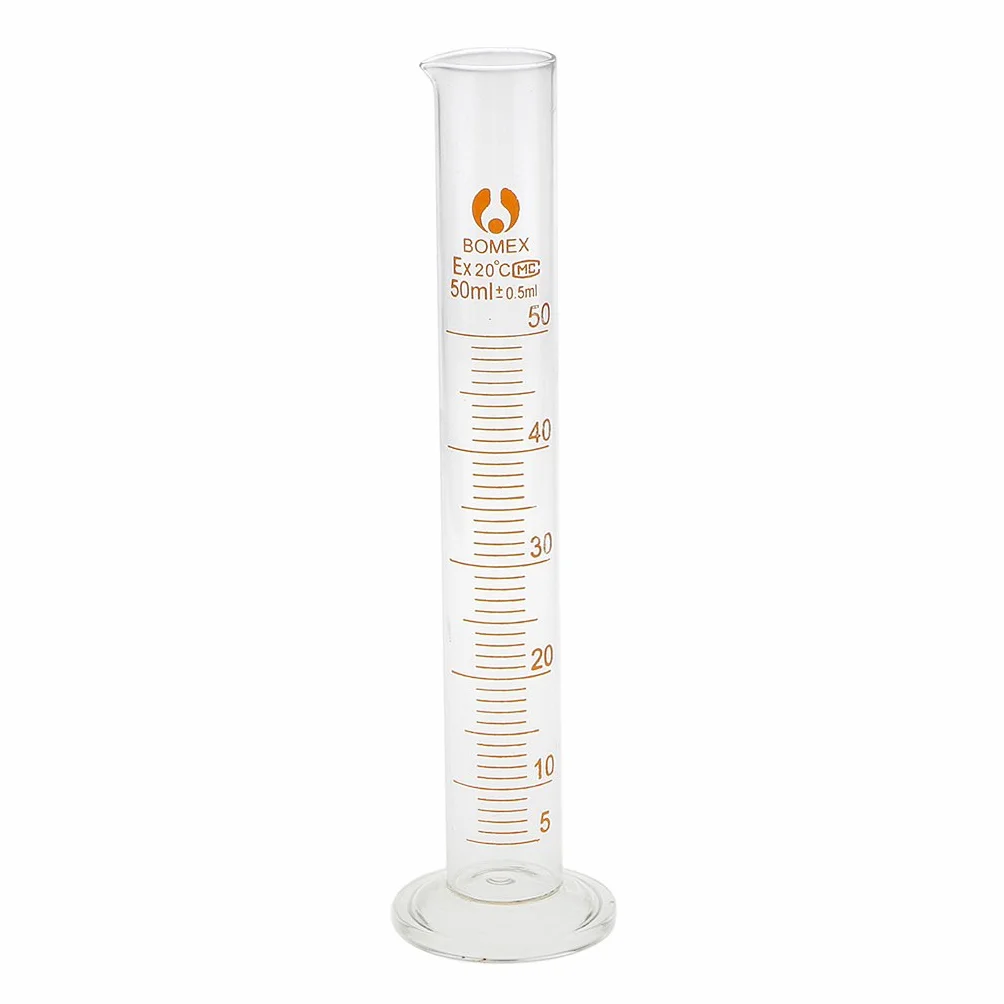Cilindro Probeta Graduada 50ml Vidrio Laboratorio Química
