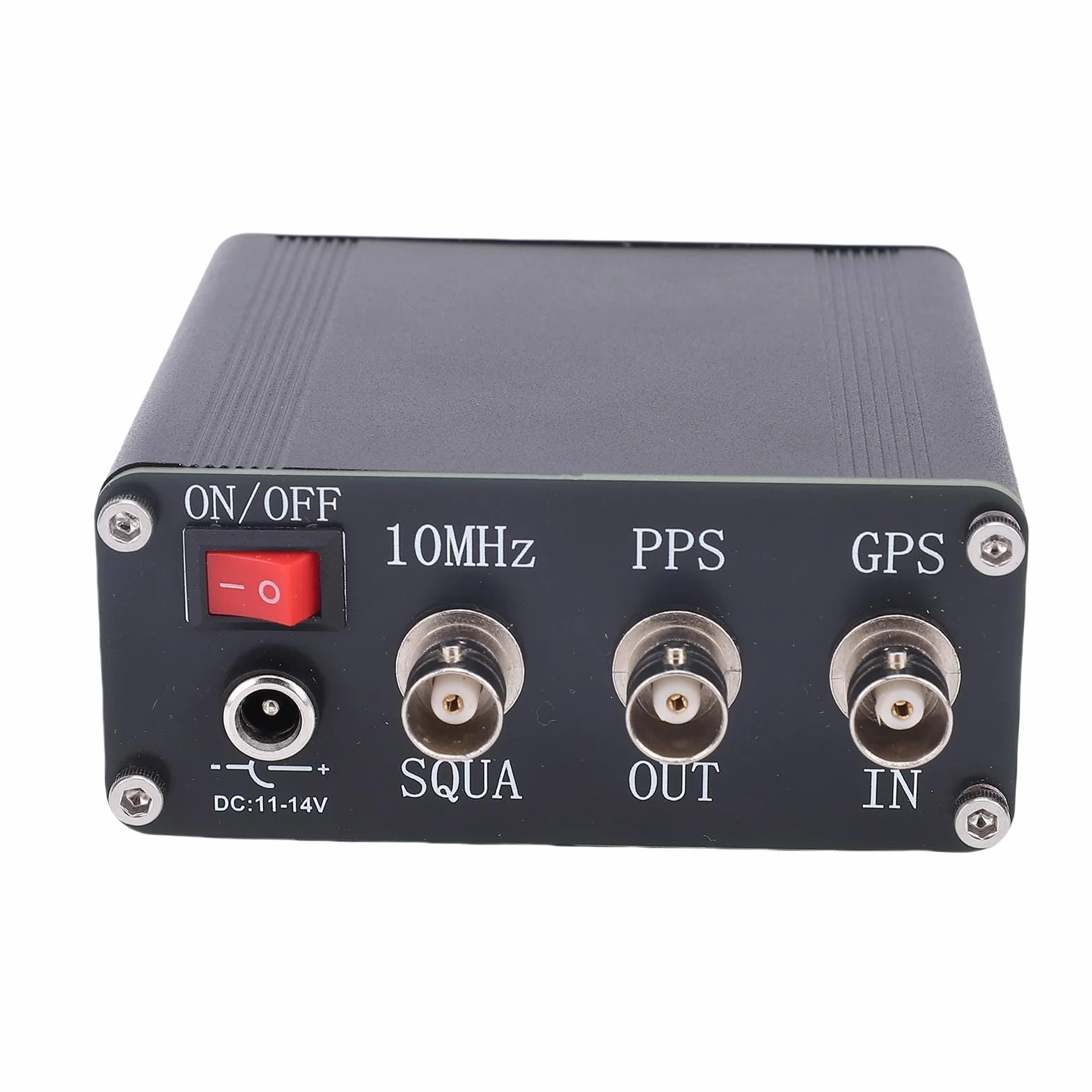 Jectse Oscilador Disciplinado GPS Portátil, Reloj GPSDO OCXO 10MHz Fuente de Señal Salida Cuadrada DC12V