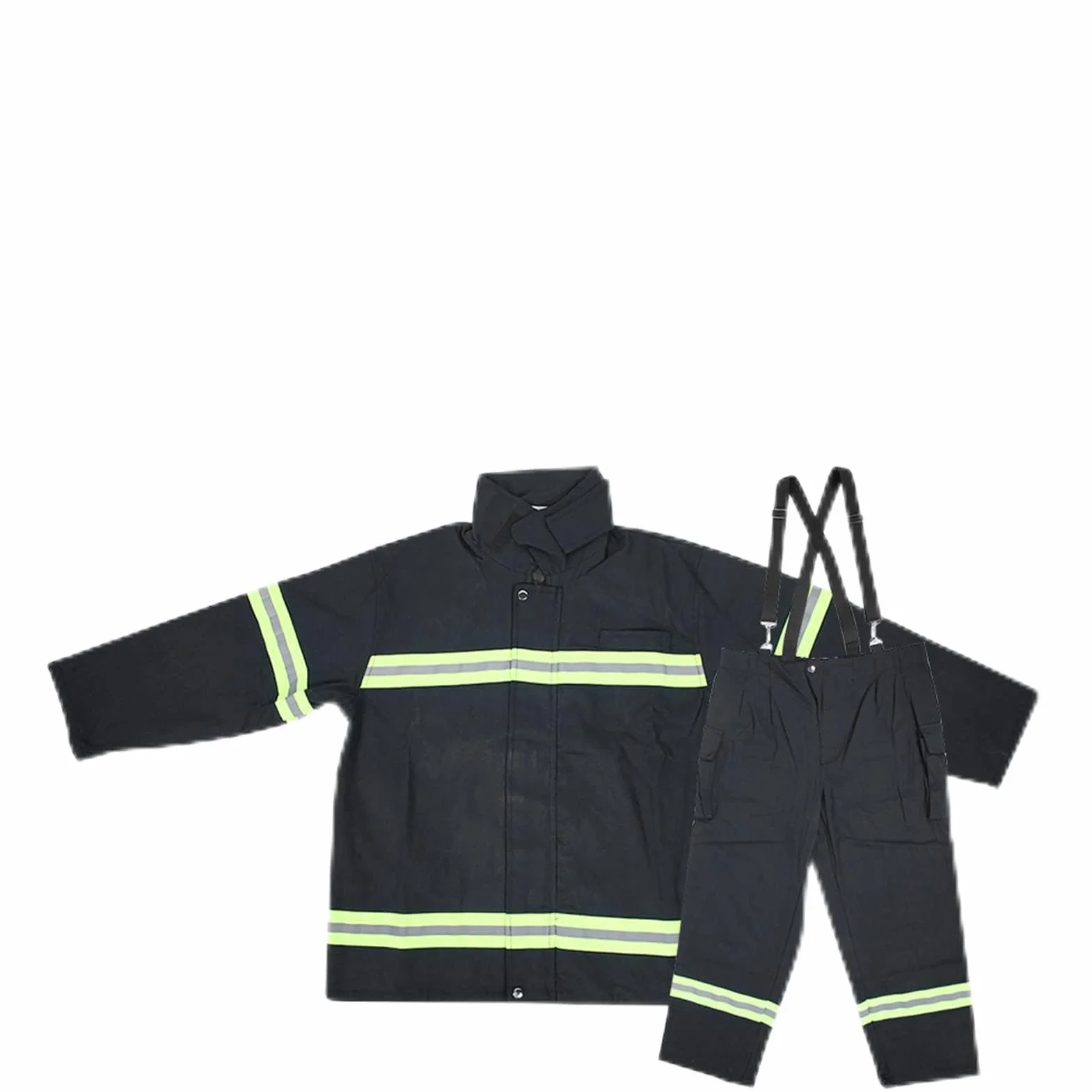 KIMISS Ropa Ignífuga Bomberos Prueba de Calor Protección Gsm Abridor Puerta Interruptor Relé Ignífugo Abrigo Reflectante Pantalones XL