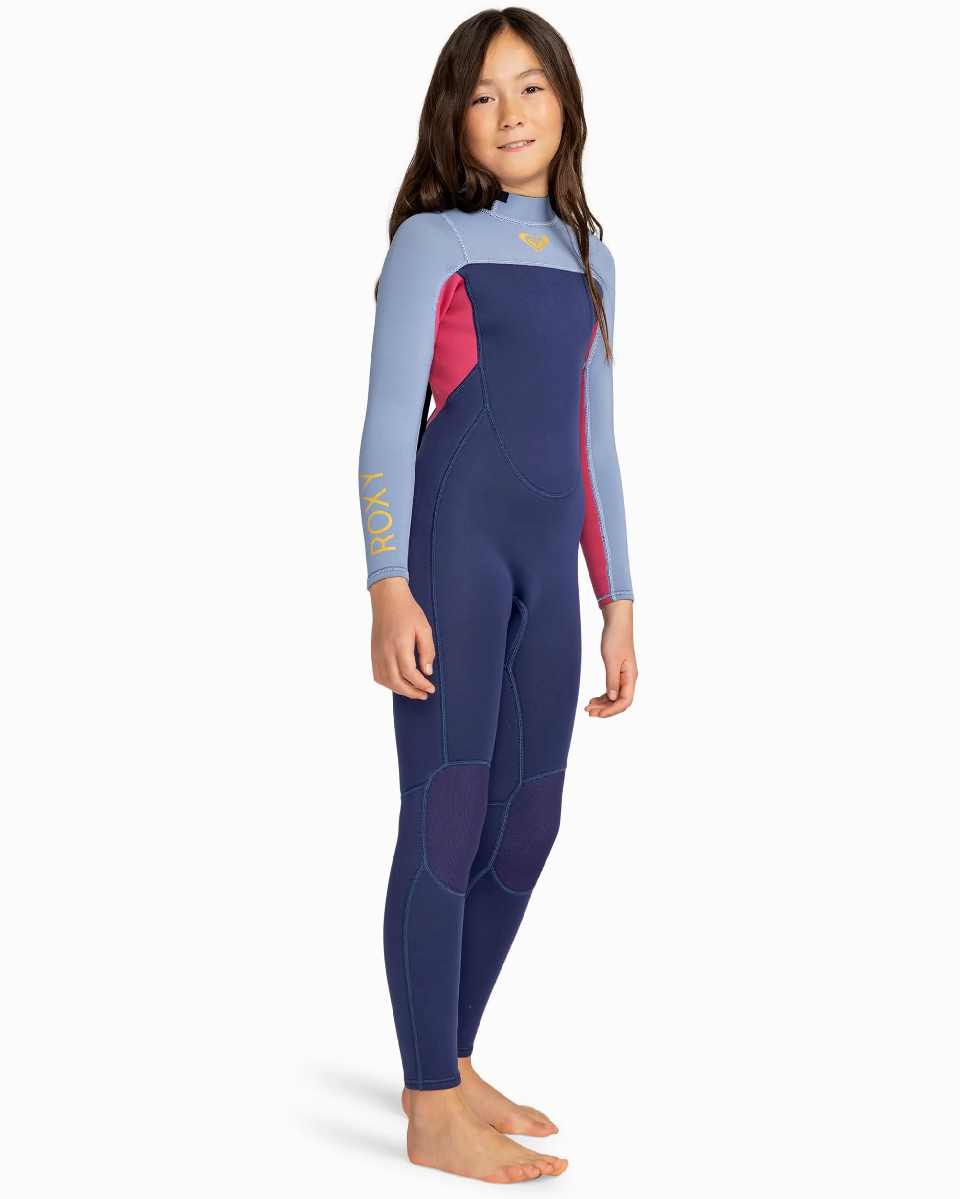 Roxy 3/2 Prologue Girl BZ FLT Trajes de Neopreno, Dark Denim, Estándar Niña