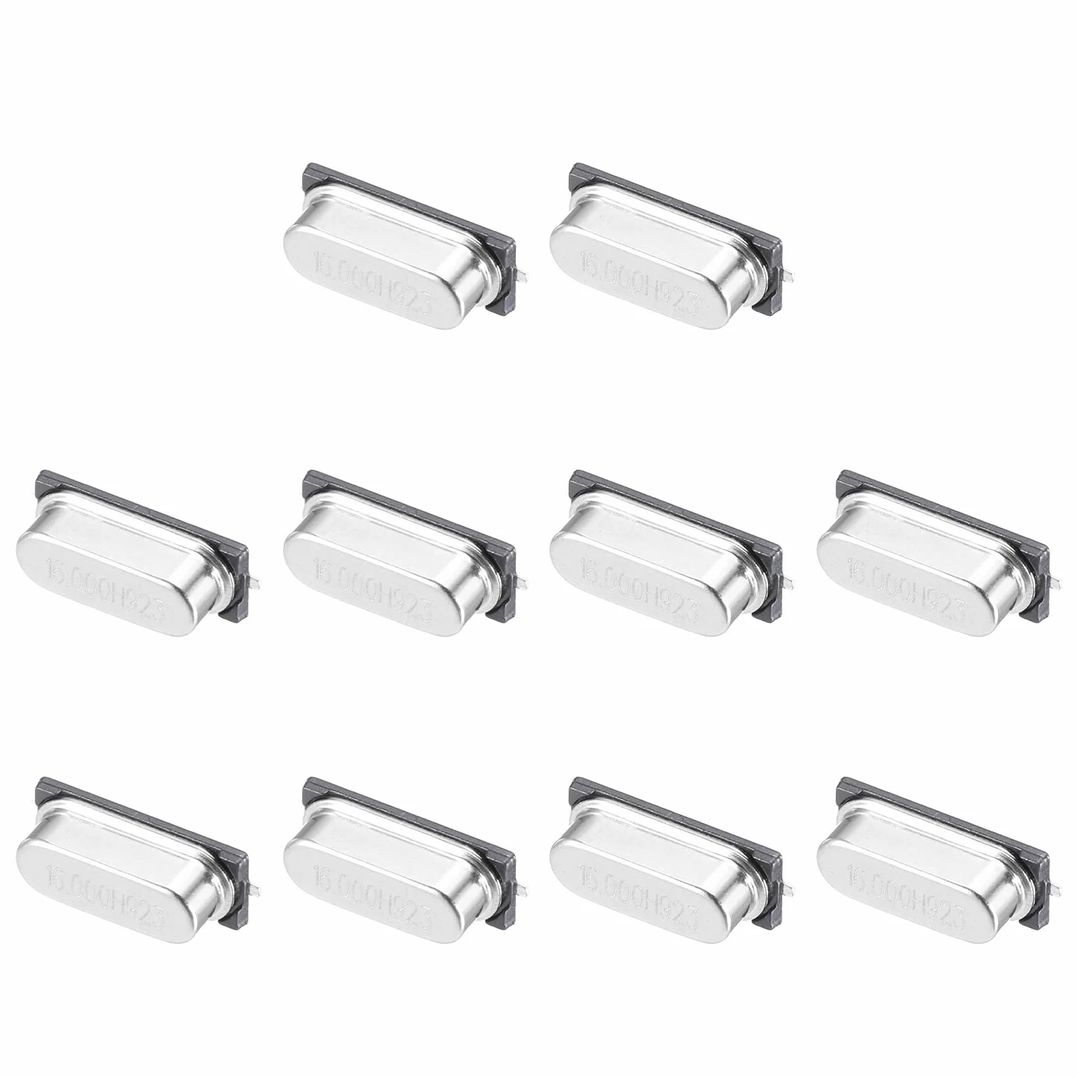 QUARKZMAN 10 Pcs Oscilador De Cristal De Cuarzo 16MHz Resonadores Pasivos Kit Variedad Dispositivo Montaje Superficie
