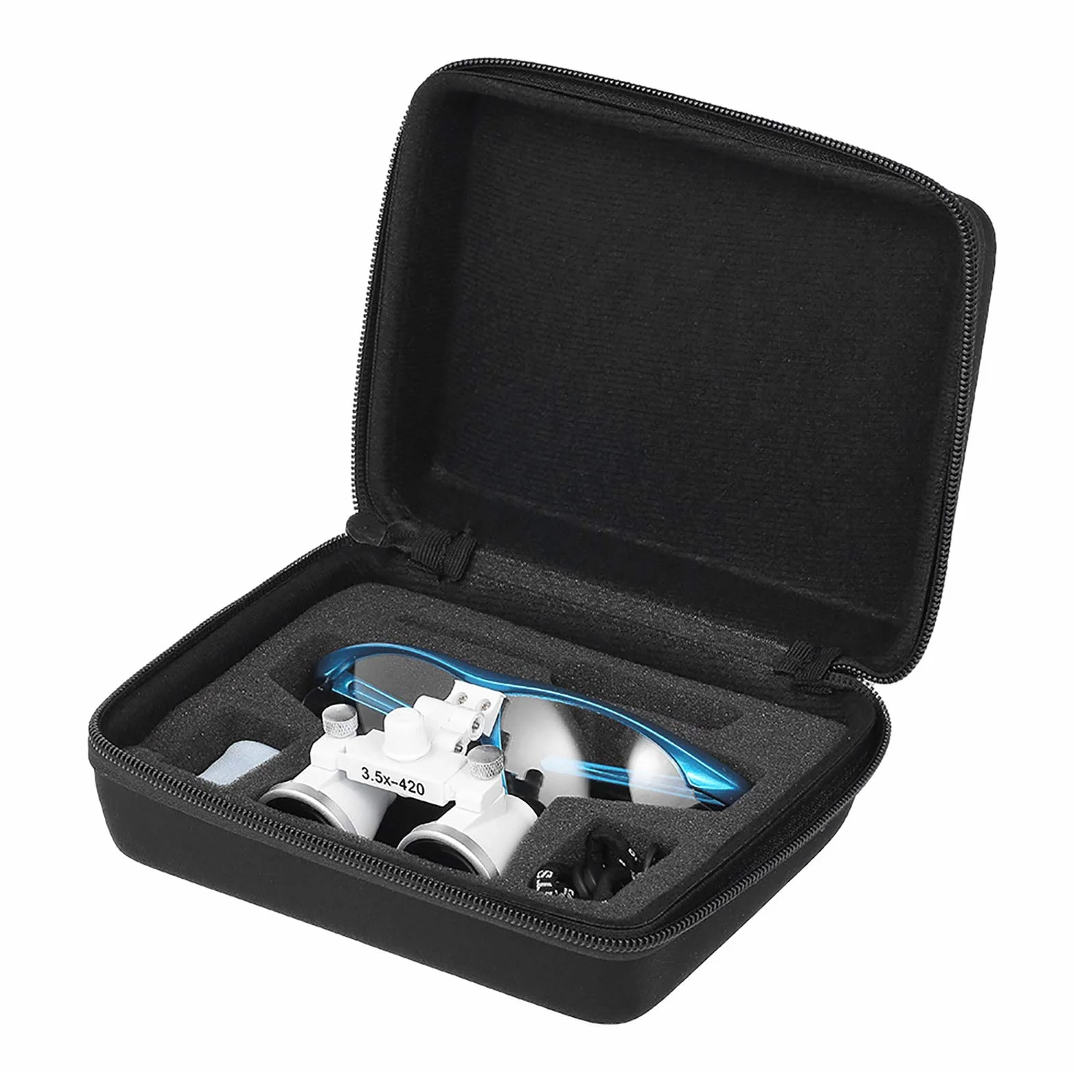 Lechnical Lupas Binoculares 3.5X 420mm Lupa Optica Glass Dentistas Quirúrgicas