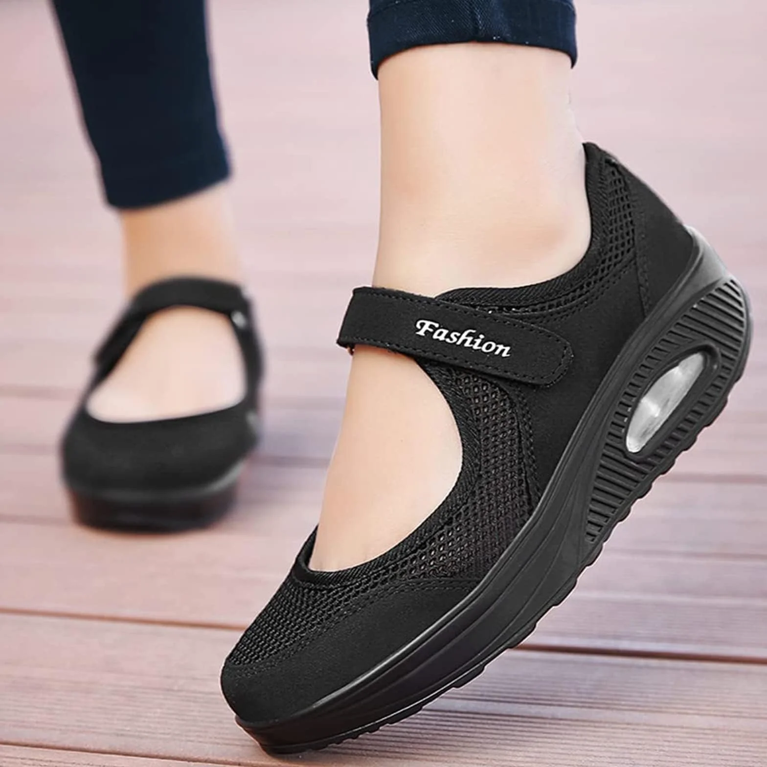 Zapatos Ligeros ortopédicos de enfermería Casuales,Zapatos de Enfermera de Trabajo con cojín de Aire cómodos para Mujer,Zapatillas de Deporte para Caminar Transpirables Ajustables Antideslizantes