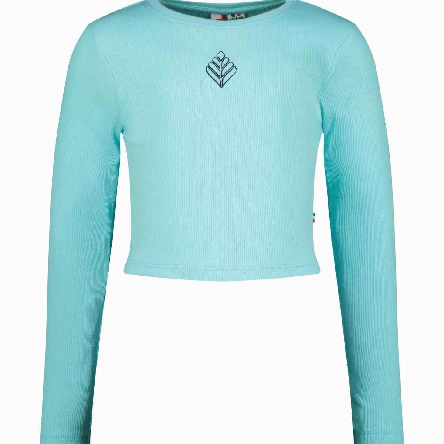 Vingino Camiseta de Manga Larga para niña G-Basic-Crop Rib en Color Azul Talla, Artic Blue, 8 años para Niñas