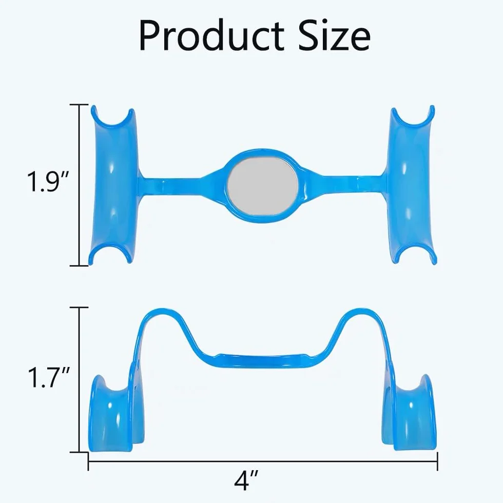 Retractor de mejilla dental con espejo, abridor de boca en forma de M para blanqueamiento y reparación dental, ortodoncia, protector de labios, 10 PCS
