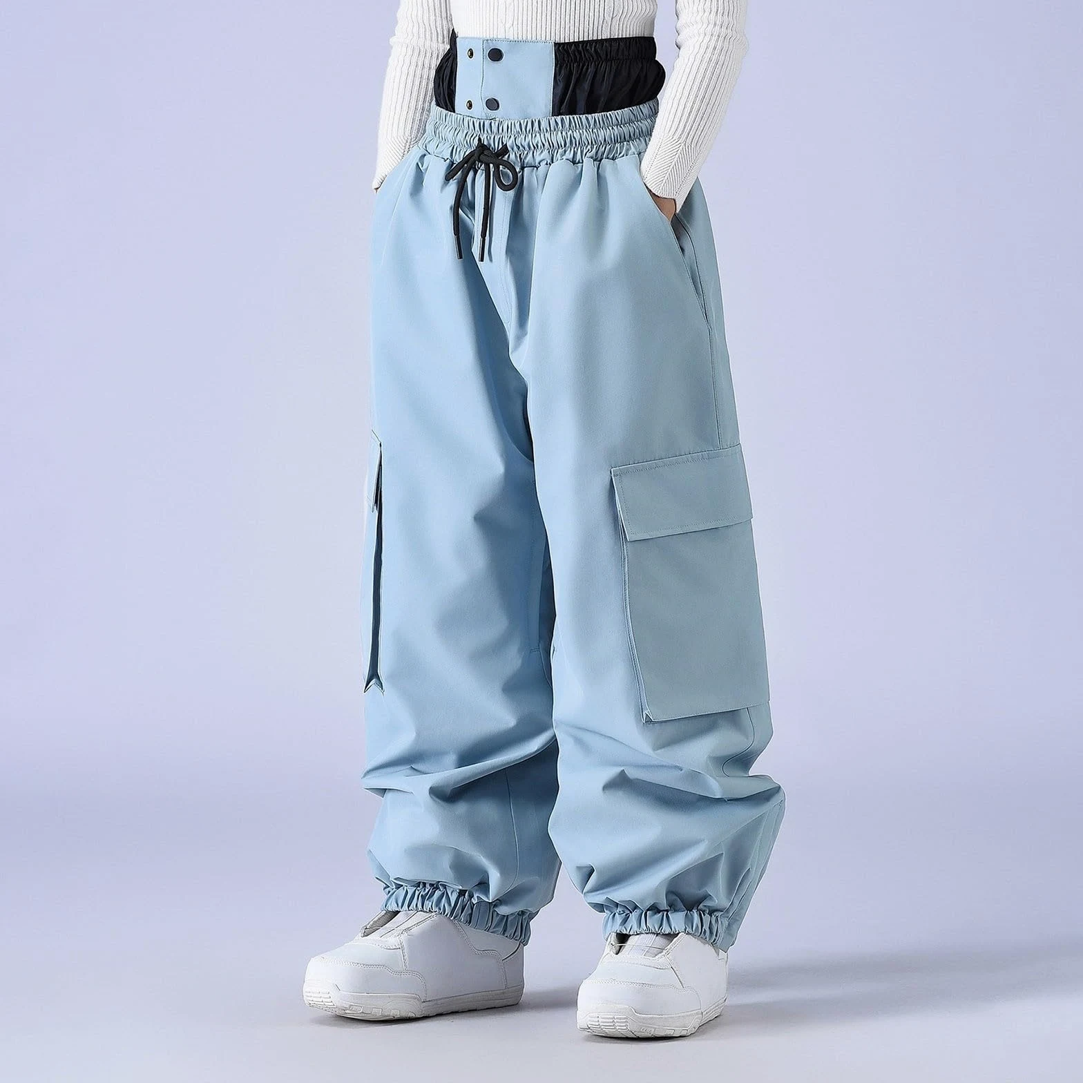 Generisch Pantalones de snowboard, pantalones de esquí de invierno, resistentes al viento, pantalones cargo aislados para actividades al aire libre en climas fríos y montañismo, senderismo y trekking
