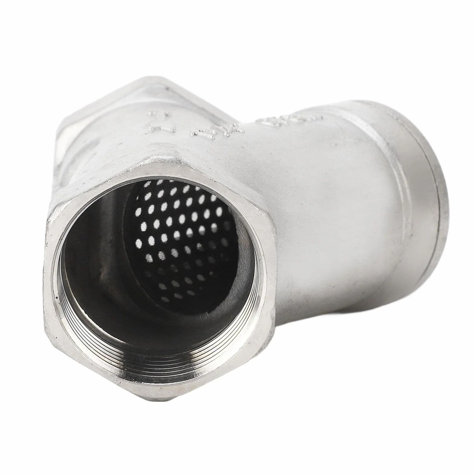 Filtro Tipo Y 1-1/4 Pulgadas DN32 Acero Inoxidable 304 Malla Doble Capa Válvula para Agua Petróleo Gas