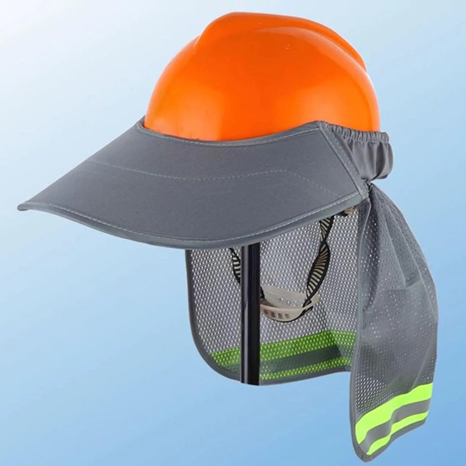 Sombrilla para cascos de protección con tira reflectante accesorio de seguridad