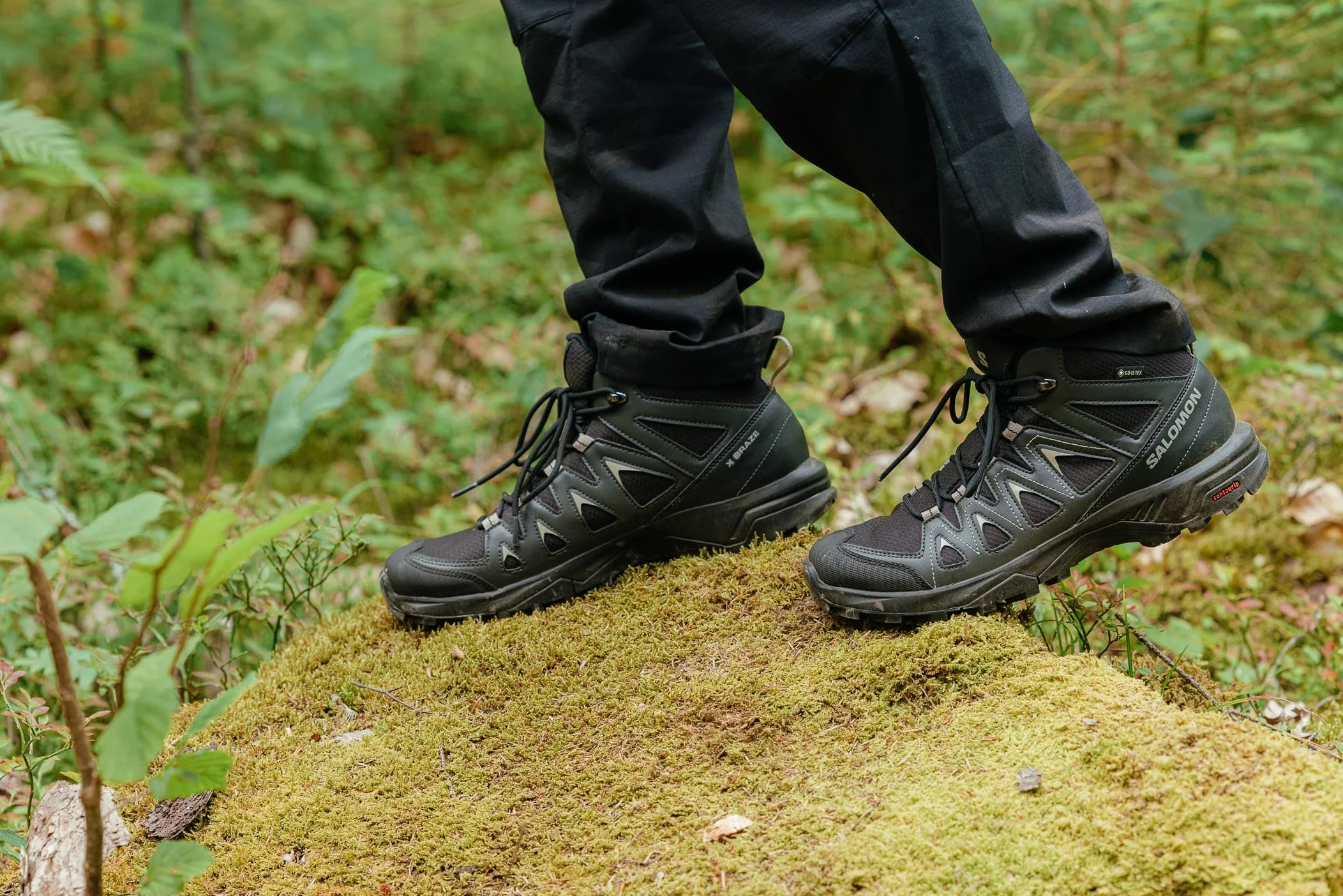 SALOMON X Braze Mid Gore-Tex Zapatillas Outdoor para Hombre, Básicos para el senderismo, Diseño deportivo, Uso versátil