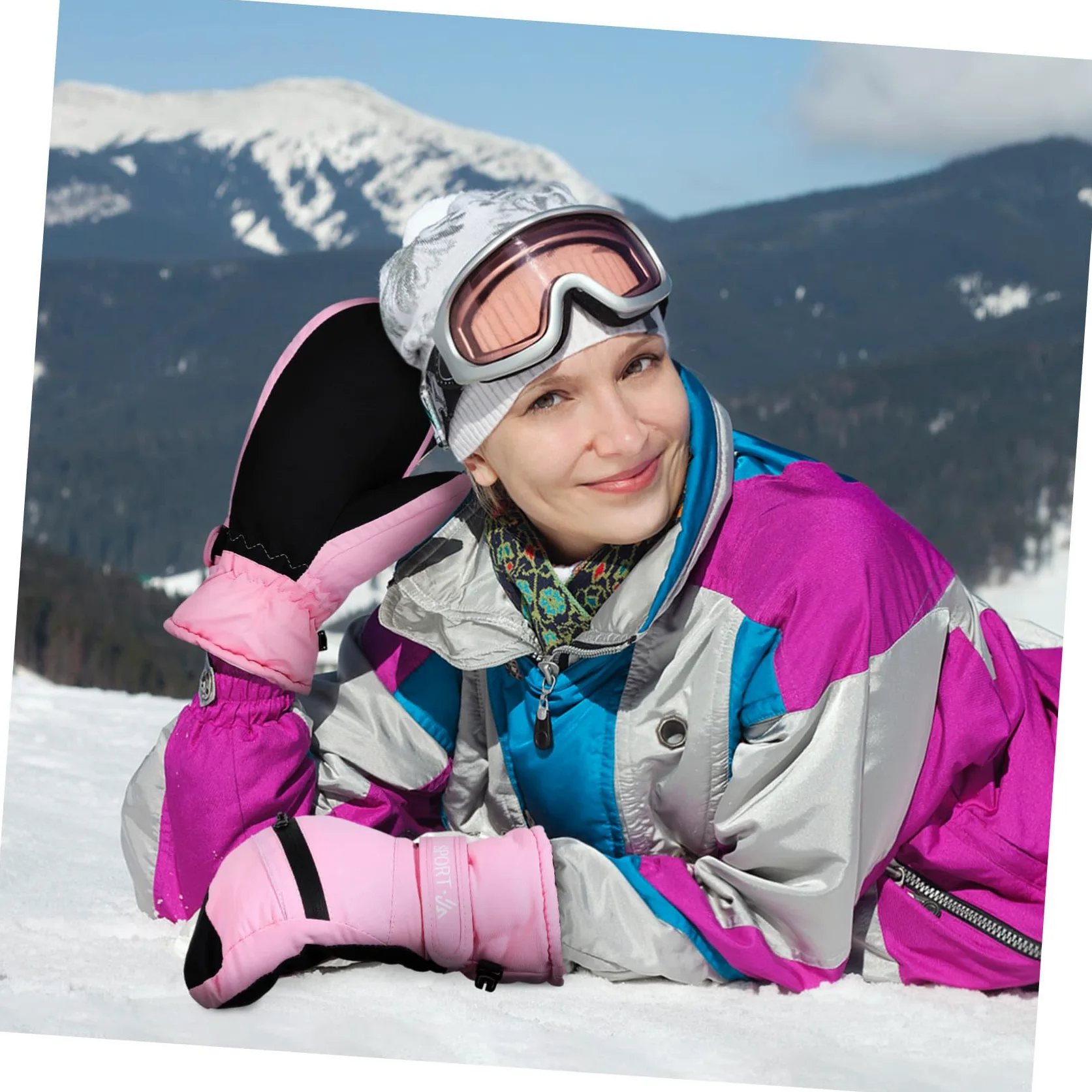 Toyvian Guantes de Invierno para Mujer Impermeables y Térmicos Guantes Cálidos para Actividades Compatibles con Pantalla Táctil Talla para Esquí Snowboard de Perros y Running