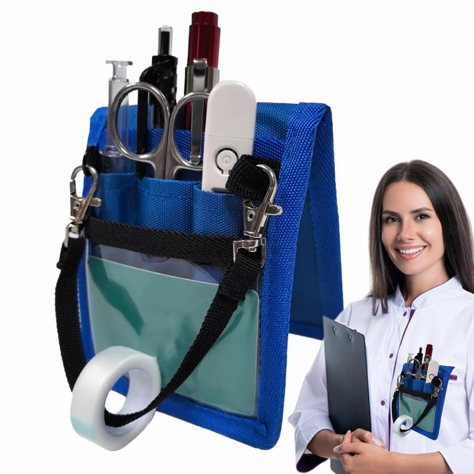 Fanny Pack para Enfermeras Bolsa de Cintura con Compartimentos Cinturón de Herramientas
