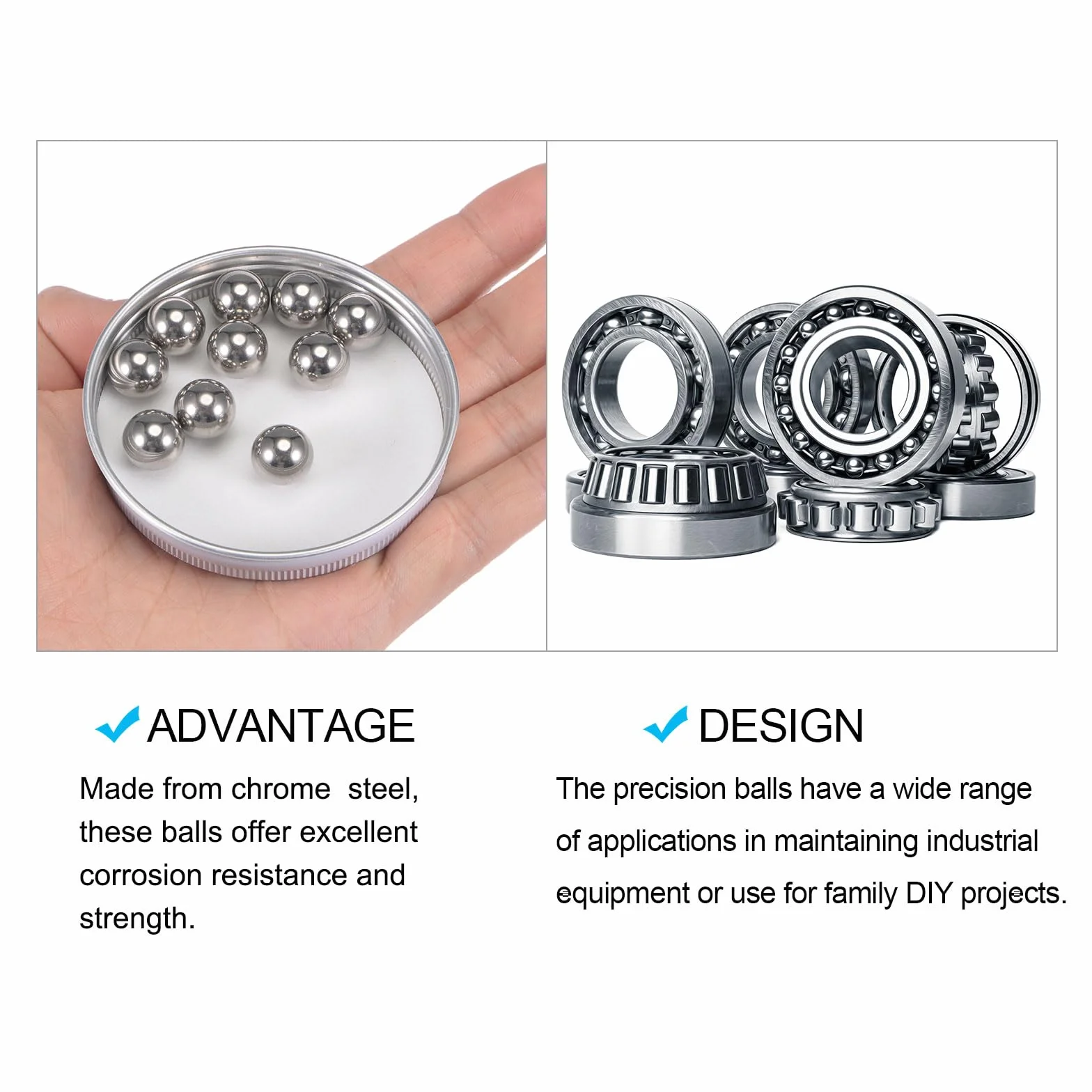 METALLIXITY G10 13mm Chrome Steel Bearing Balls 20pcs