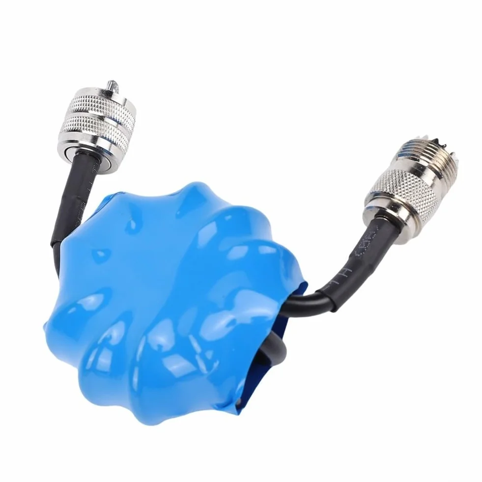 Balun de corriente 1:1 Estrangulador de modo común para antenas 1.8-30MHz 45mm ferrita 100W PEP conector RF