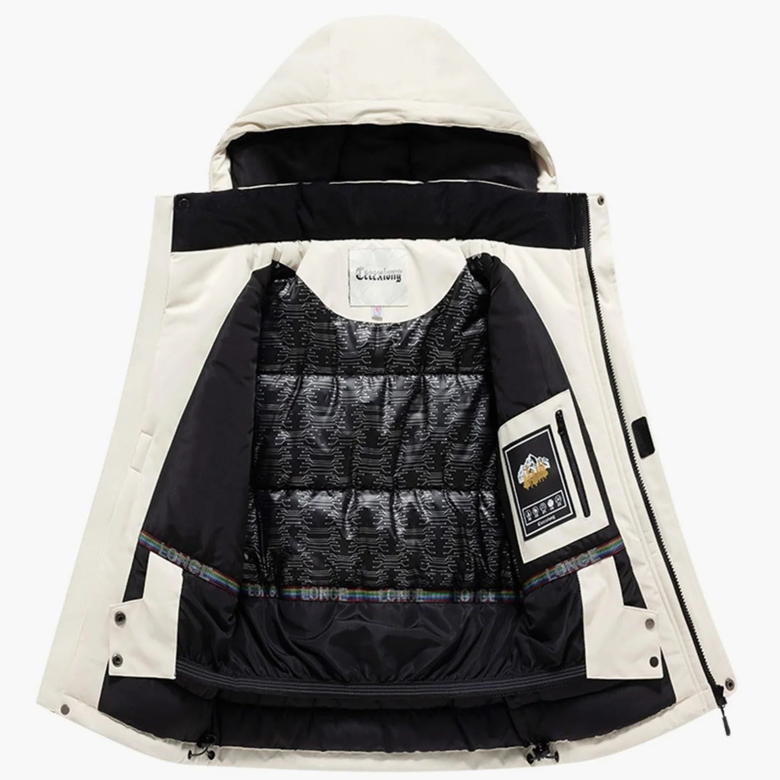 Traje de nieve impermeable para niñas, chaqueta de invierno y pantalones de esquí, 2 piezas, abrigo cálido con overol, conjunto de traje de nieve para niños de 3 a 14 años