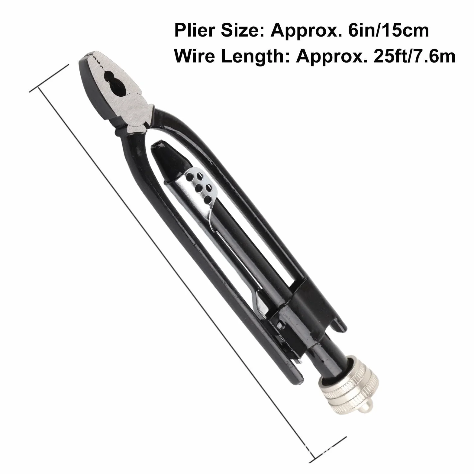 Pinza para Alambre de Seguridad de 6 Pulgadas, Alicates Industriales de Acero de Alto Carbono para Automóviles y Aeronaves