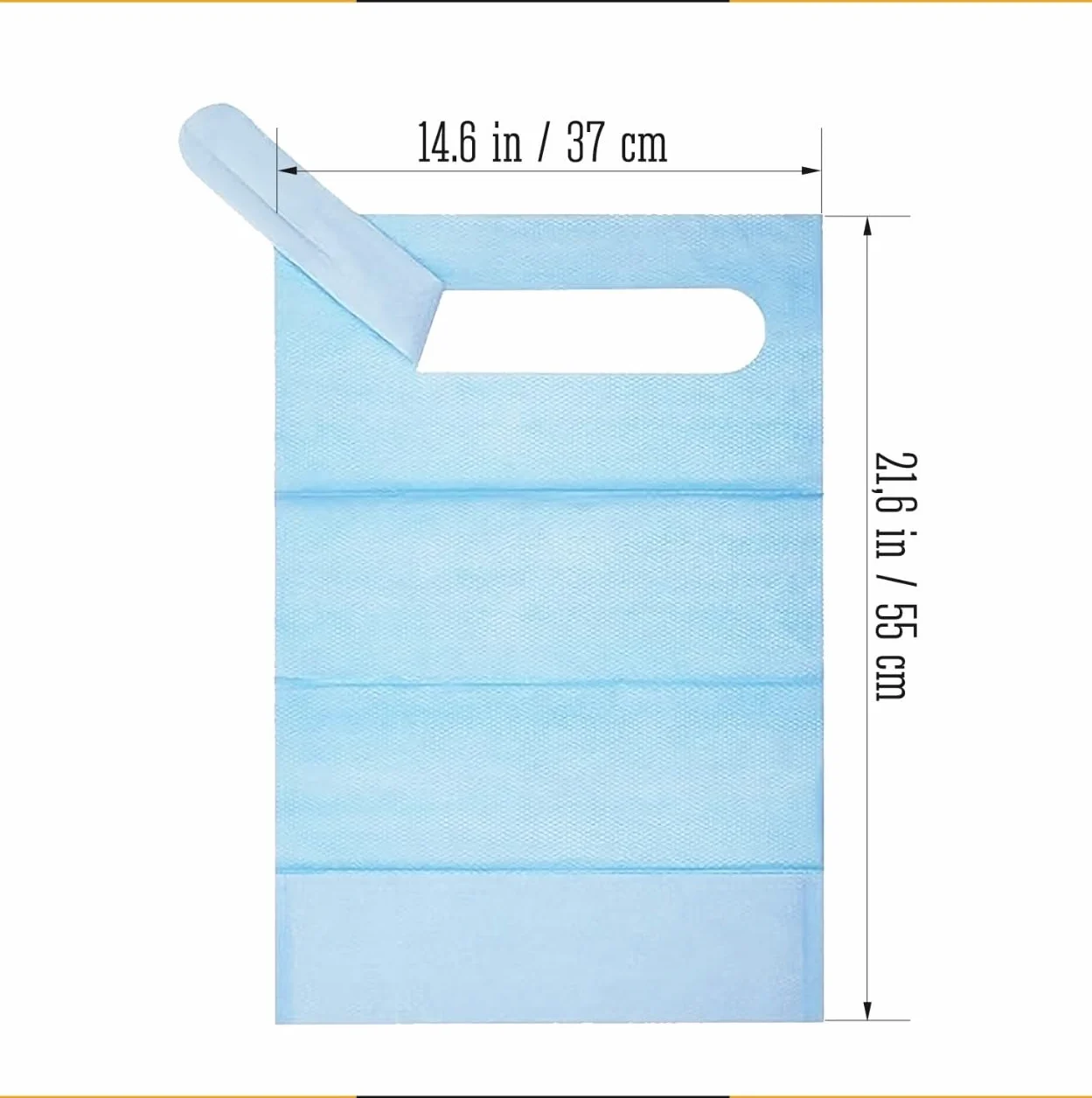 Baberos Adultos Desechables Impermeables 100 Pcs para Personas Mayores Pacientes