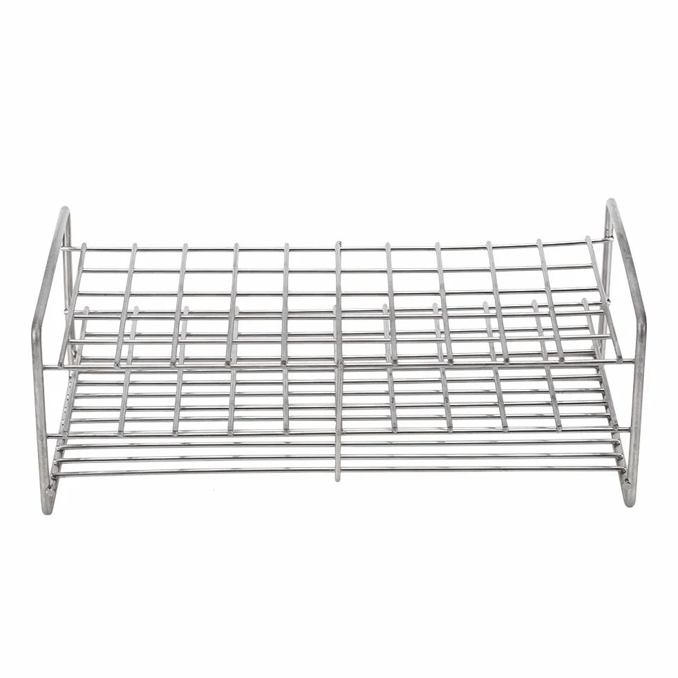 Soporte de Metal para Laboratorio, Acero Inoxidable, 18,5 mm, 50 Agujeros