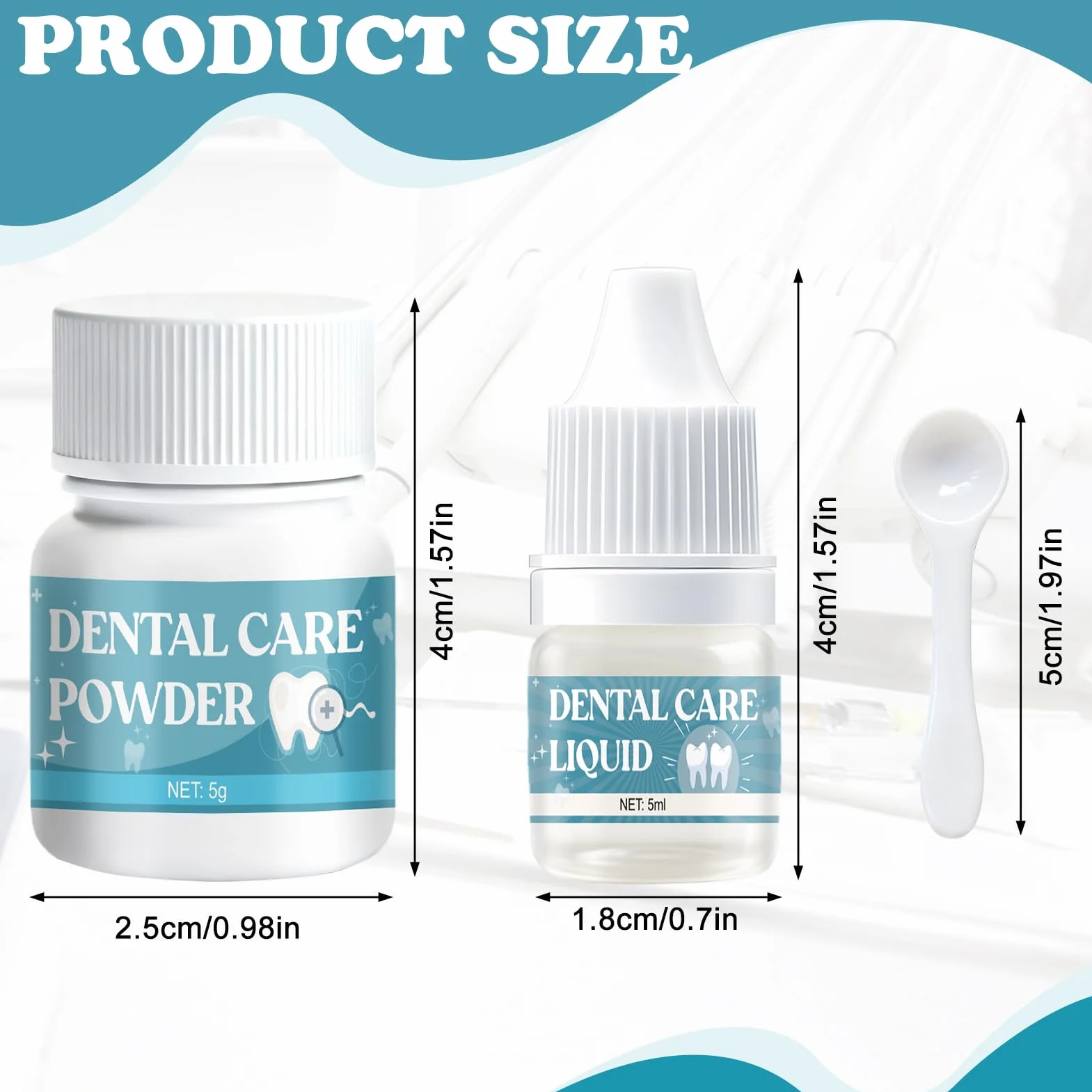 Pegamento Dental Cemento Kit de Fijación para Corona Puente Rellenar Caries