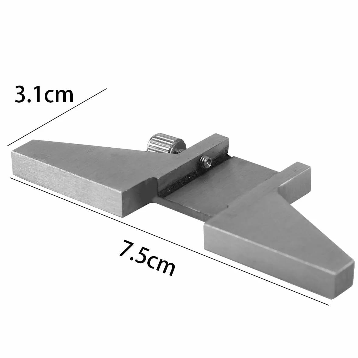 Base de calibre de profundidad accesorio para pies de medición compatible con calibradores Vernier y diales