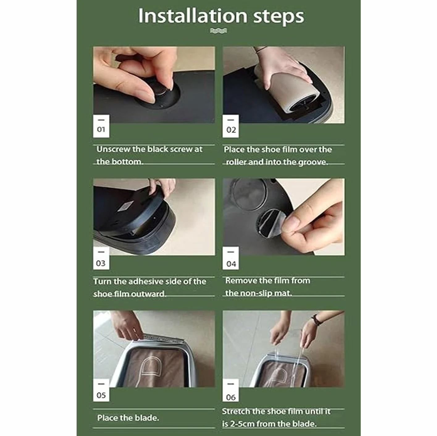 Dispensador Automático de Fundas para Zapatos, Maquina para Cubrir Zapatos con Cubrezapatos de Plástico de 100m, Antideslizante y Impermeable, para Uso Doméstico, Fábrica y Laboratorio