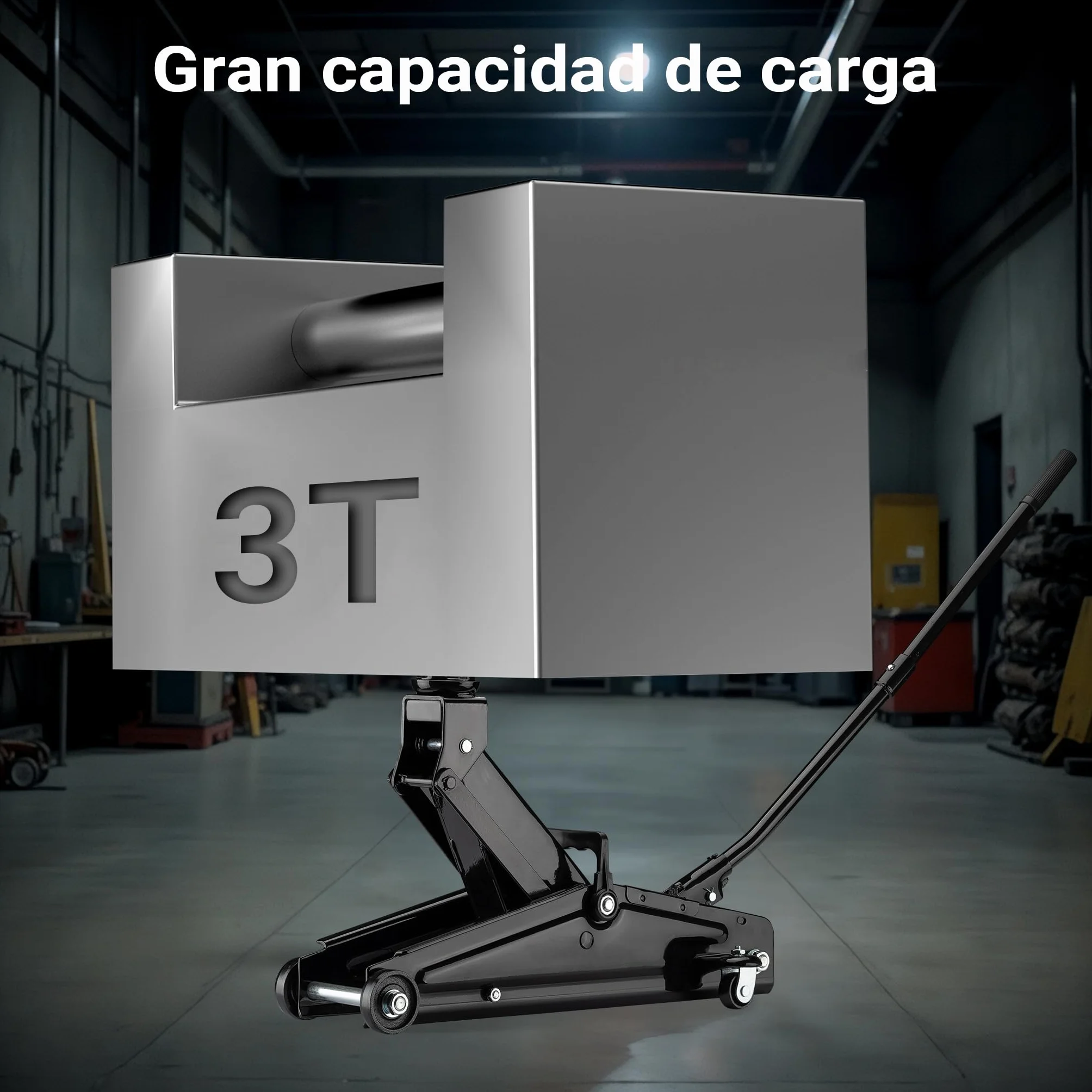 Wiltec Gato hidráulico 3 toneladas móvil Elevador de Coches Taller Garaje
