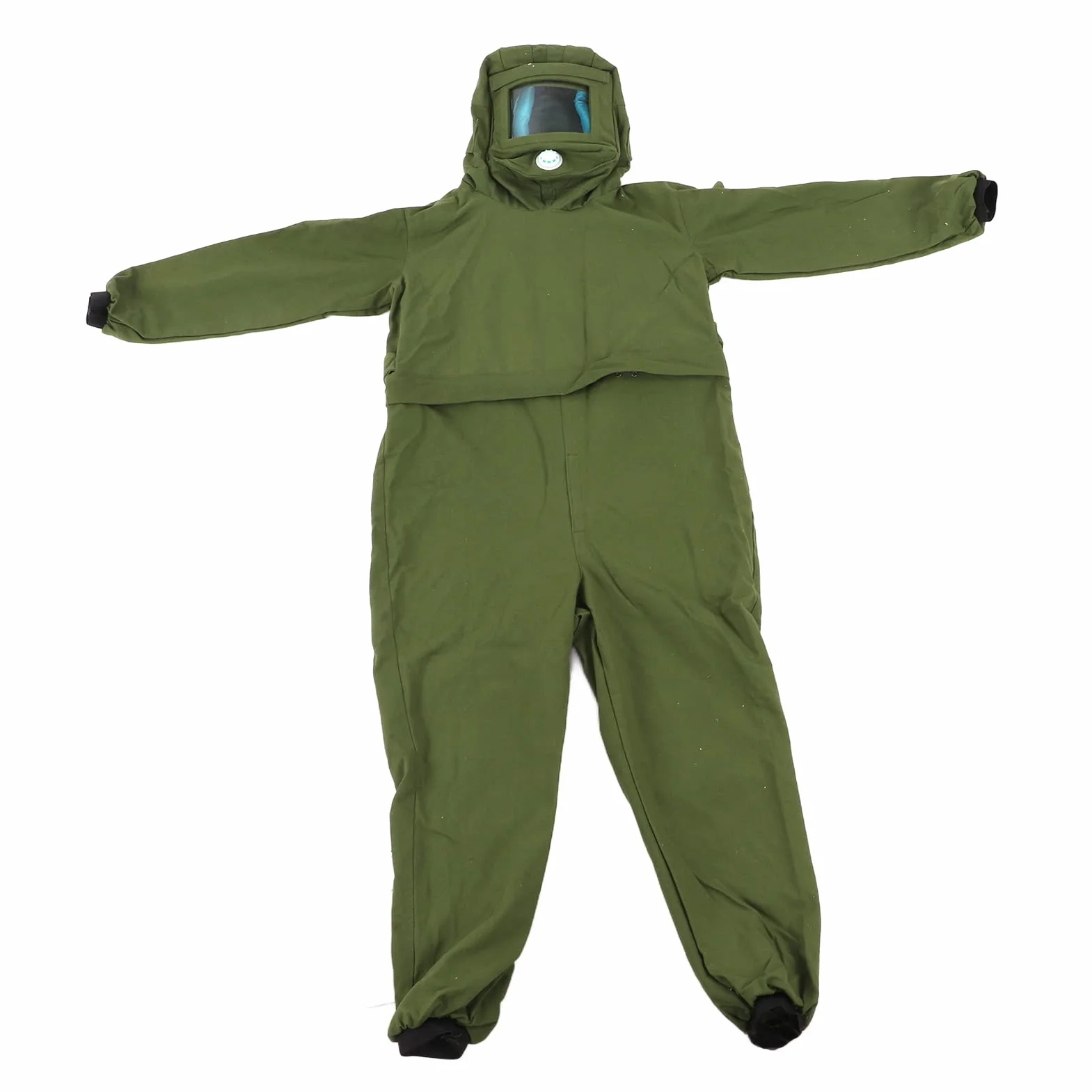 Pongnas Traje de Chorro de, Diseño a Prueba de Polvo en los Oídos Laterales con Pantalla Frontal Transparente e Interfaz de Ventilación, para Operaciones Alcalinas Antiácidas a Prueba