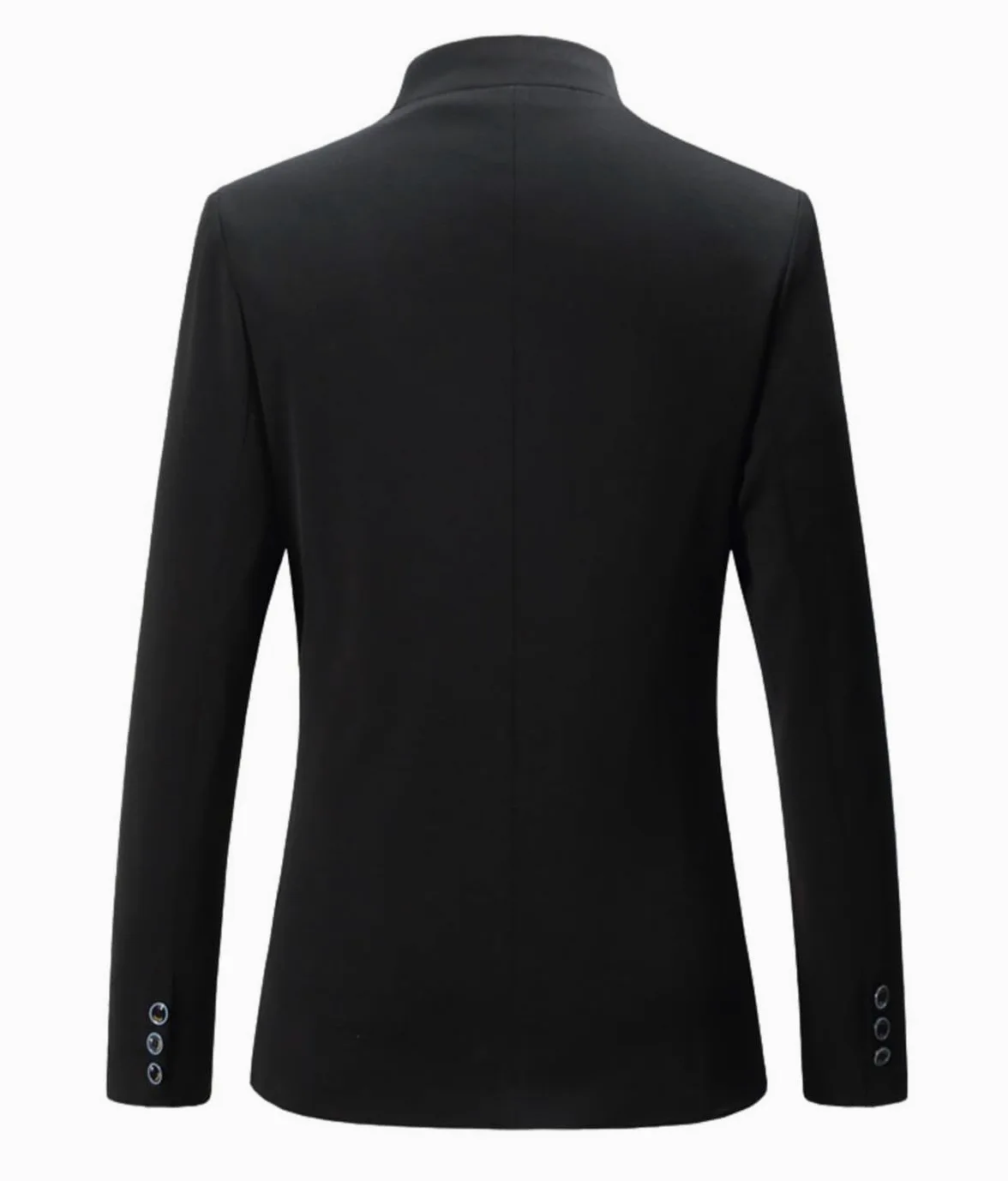 Blazer para Hombre Abrigos Deportivos Casuales Cuello Mandarín Blazer de Botonadura Simple Chaquetas de Traje Formal Elegantes Casuales de Ajuste Delgado con Bolsillos para Trabajo de of