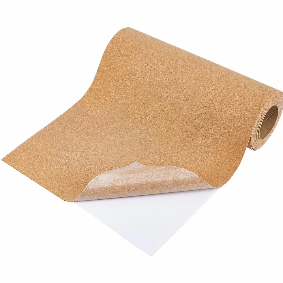 BENECREAT Rollo de Corcho Autoadhesivo 300x40cm 2.5mm Grosor para Manualidades Decoración de Paredes